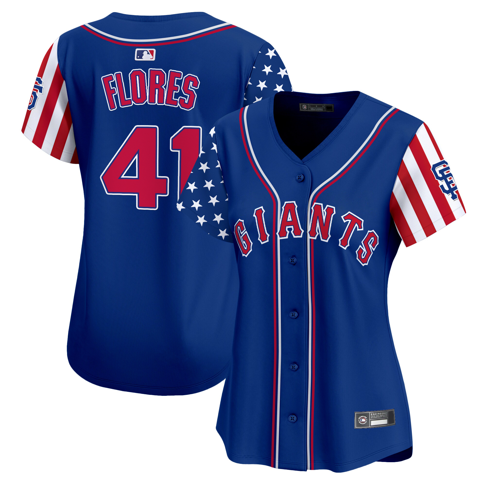 Women's San Francisco Giants 2025 Independence Day Vapor Premier Limited Jersey - All Stitched