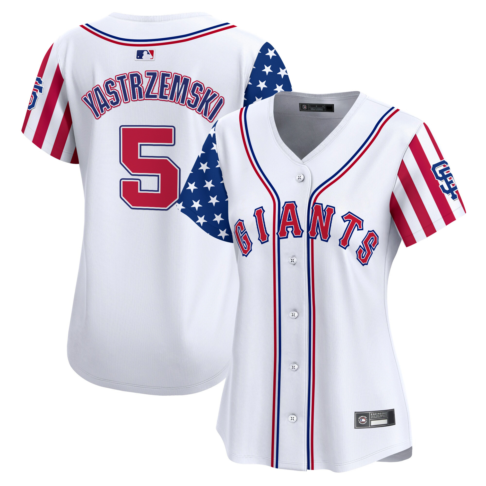 Women's San Francisco Giants 2025 Independence Day Vapor Premier Limited Jersey - All Stitched