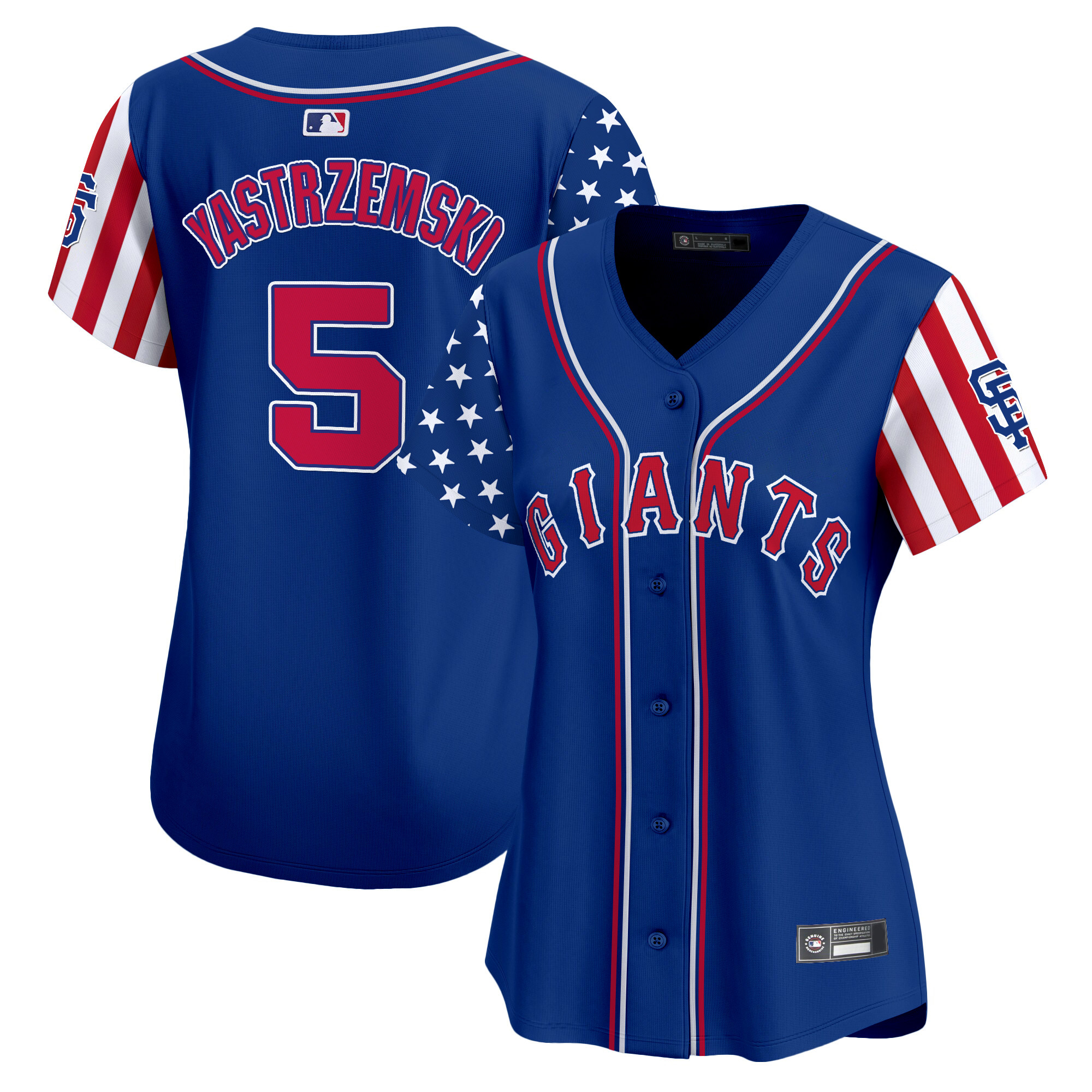 Women's San Francisco Giants 2025 Independence Day Vapor Premier Limited Jersey - All Stitched