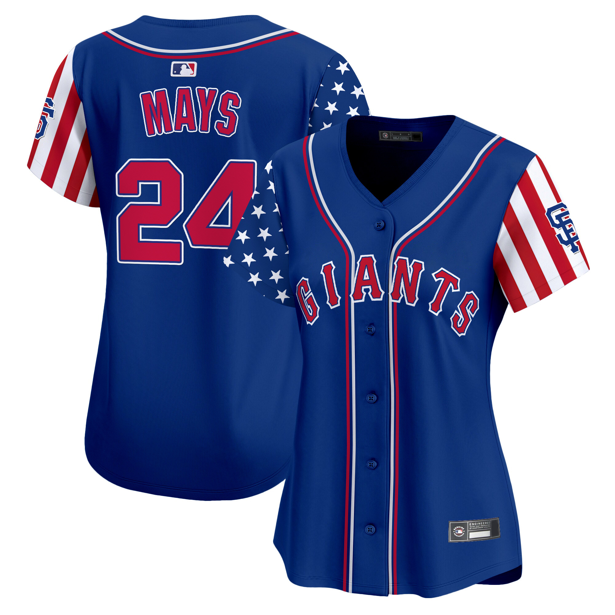 Women's San Francisco Giants 2025 Independence Day Vapor Premier Limited Jersey - All Stitched
