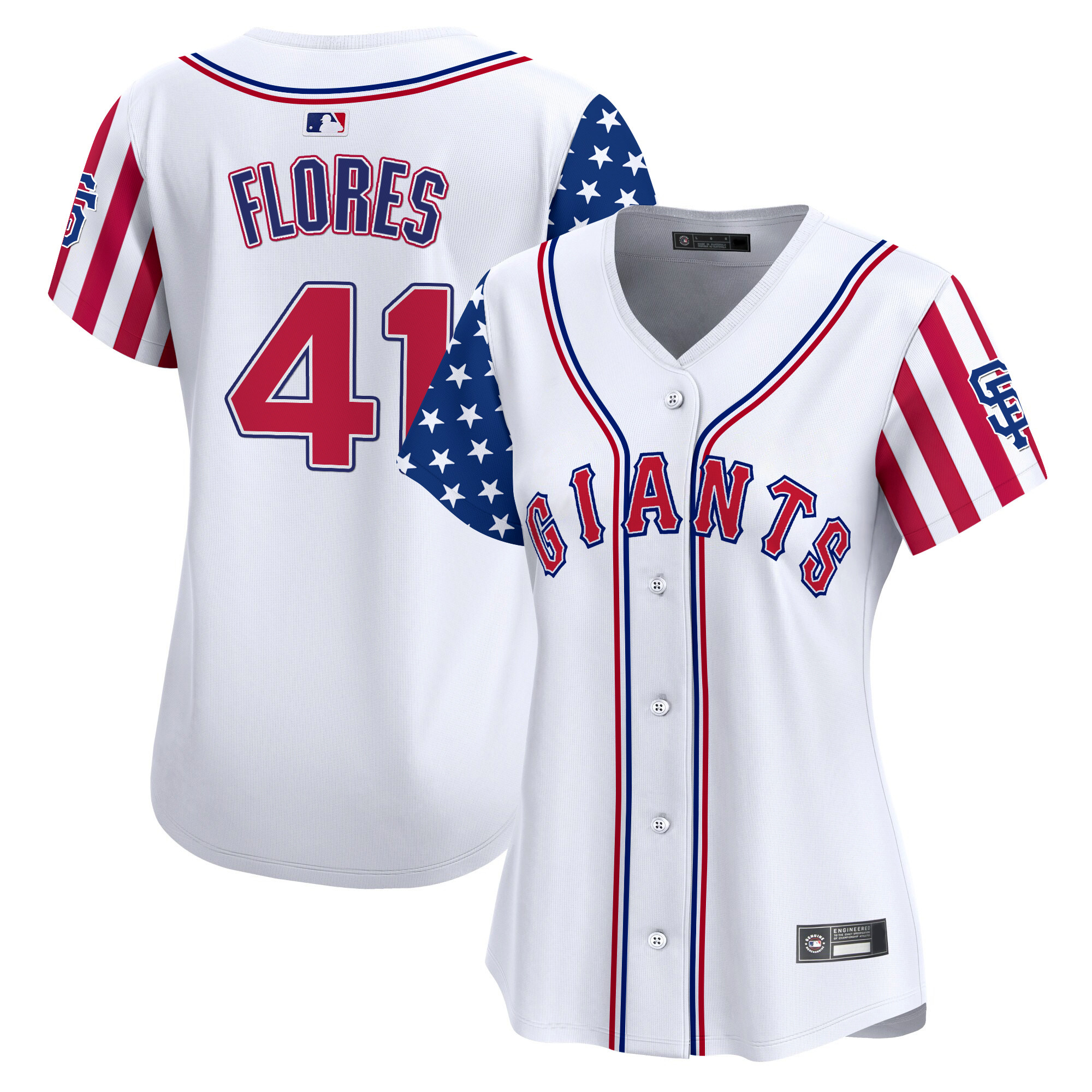 Women's San Francisco Giants 2025 Independence Day Vapor Premier Limited Jersey - All Stitched