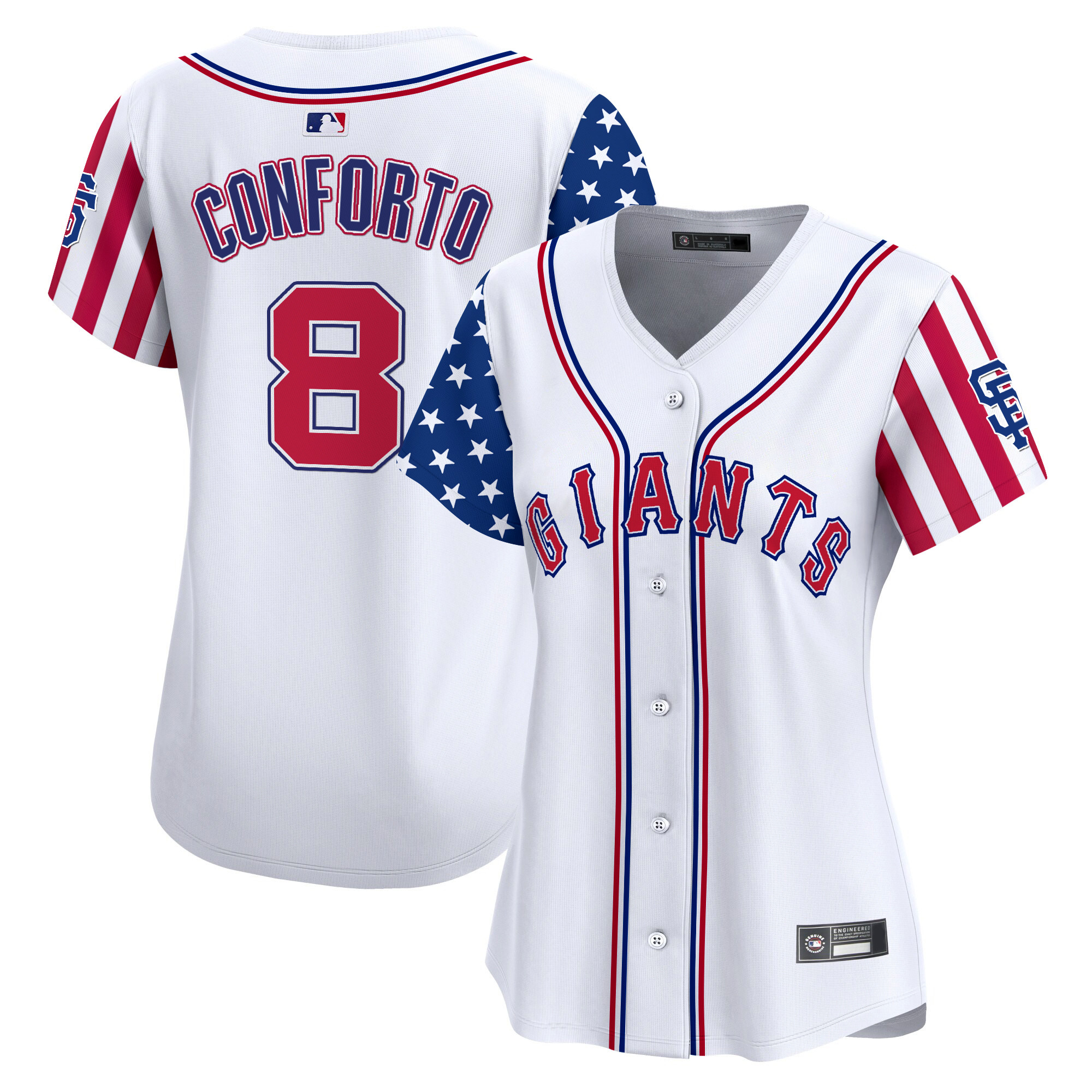 Women's San Francisco Giants 2025 Independence Day Vapor Premier Limited Jersey - All Stitched