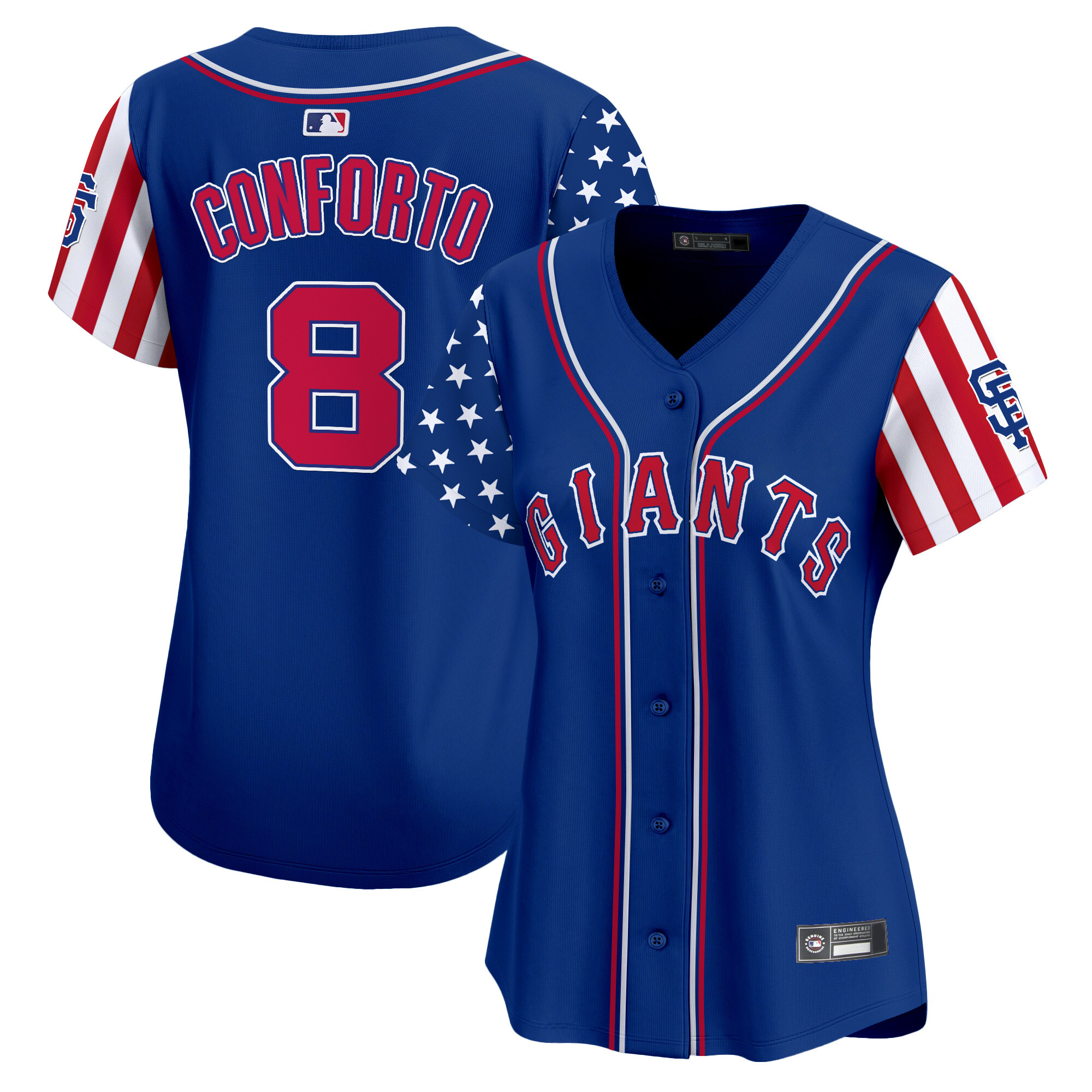 Women's San Francisco Giants 2025 Independence Day Vapor Premier Limited Jersey - All Stitched