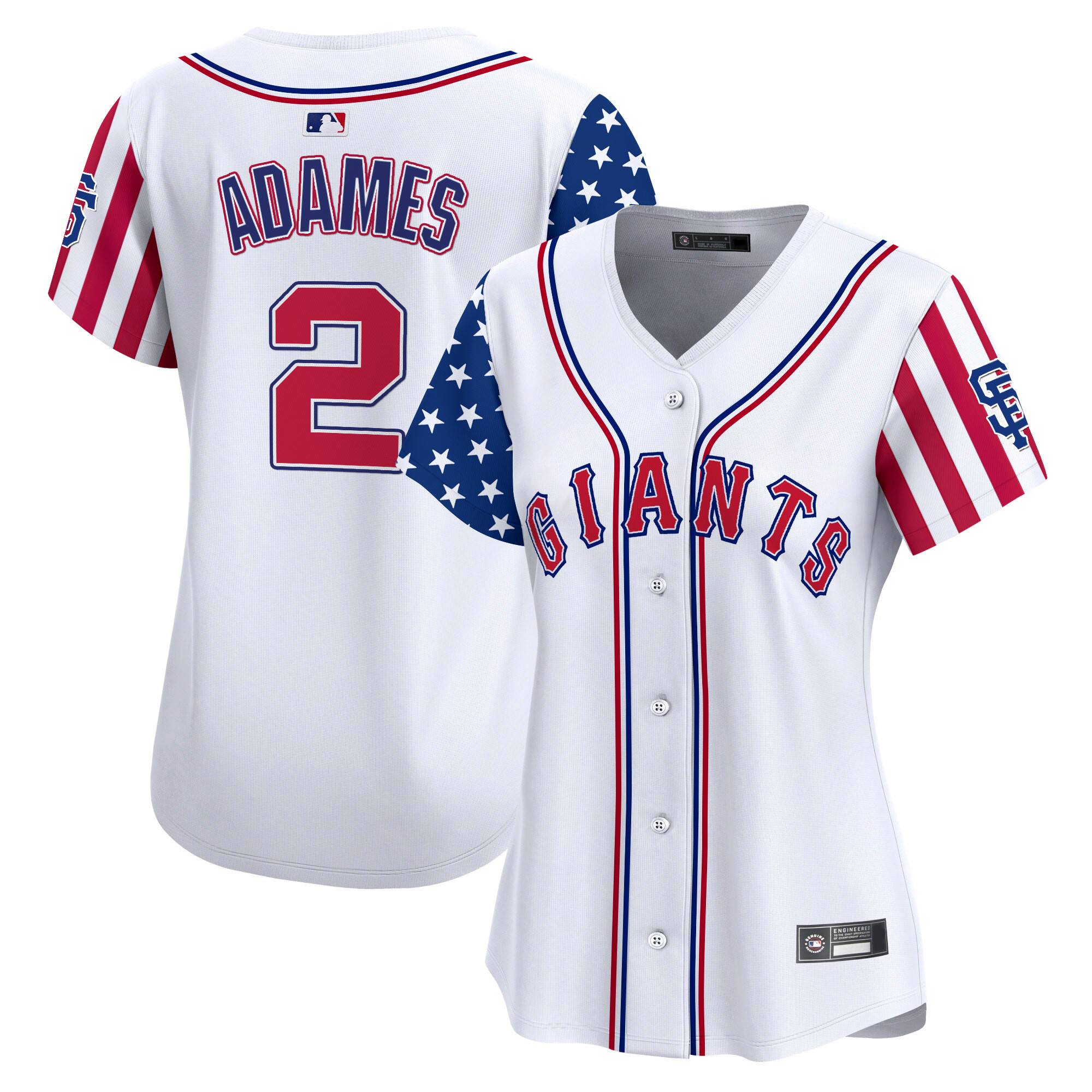 Women's San Francisco Giants 2025 Independence Day Vapor Premier Limited Jersey - All Stitched