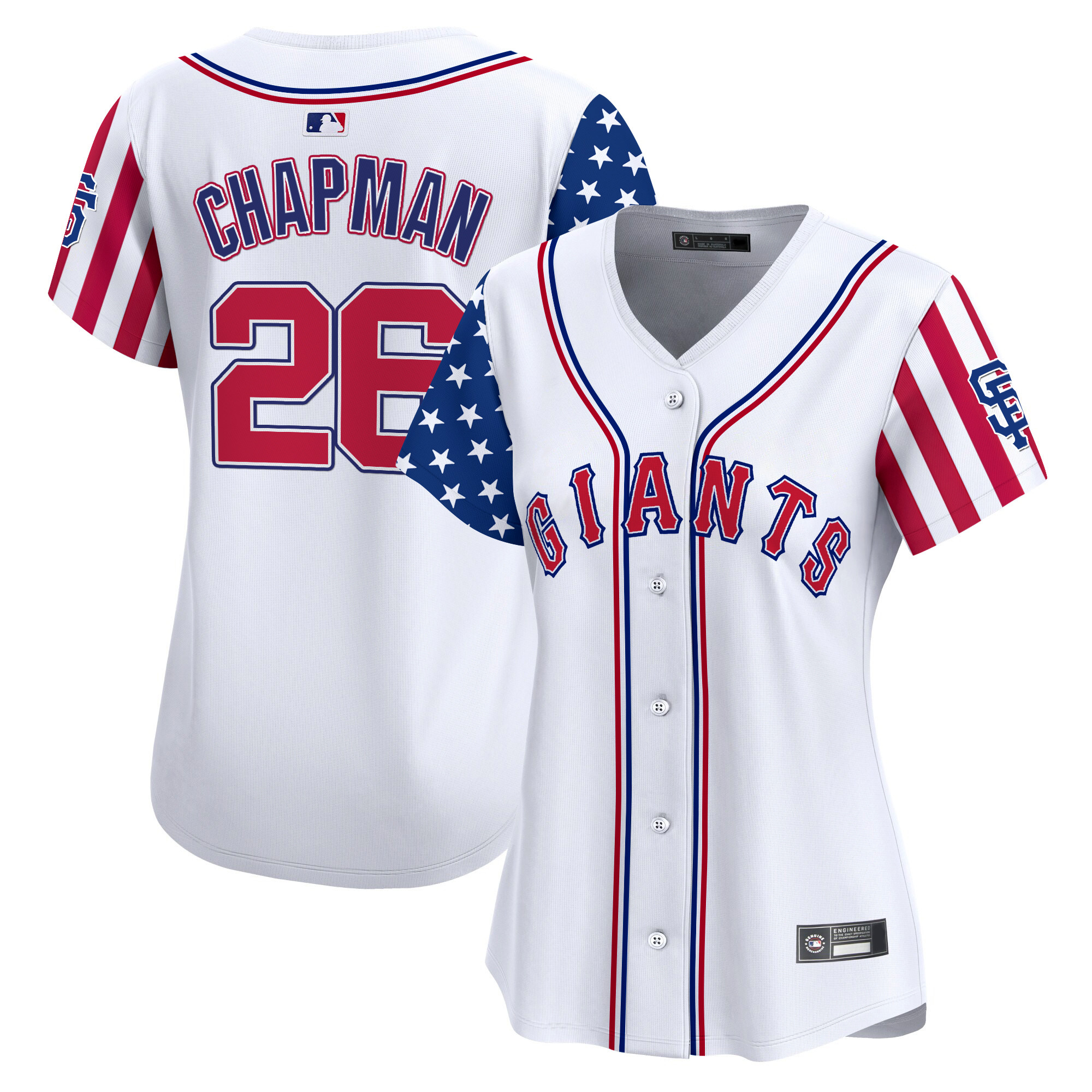 Women's San Francisco Giants 2025 Independence Day Vapor Premier Limited Jersey - All Stitched