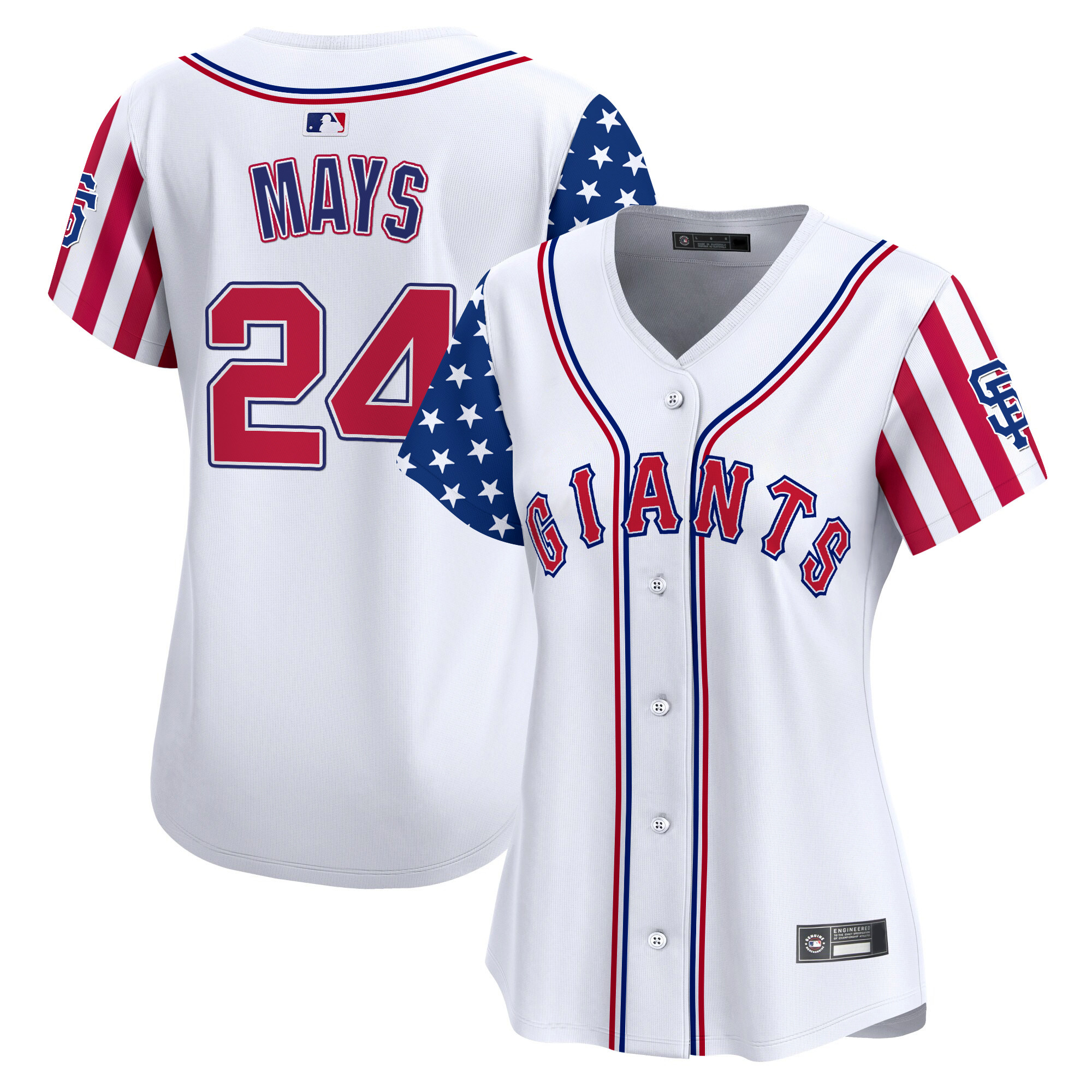 Women's San Francisco Giants 2025 Independence Day Vapor Premier Limited Jersey - All Stitched