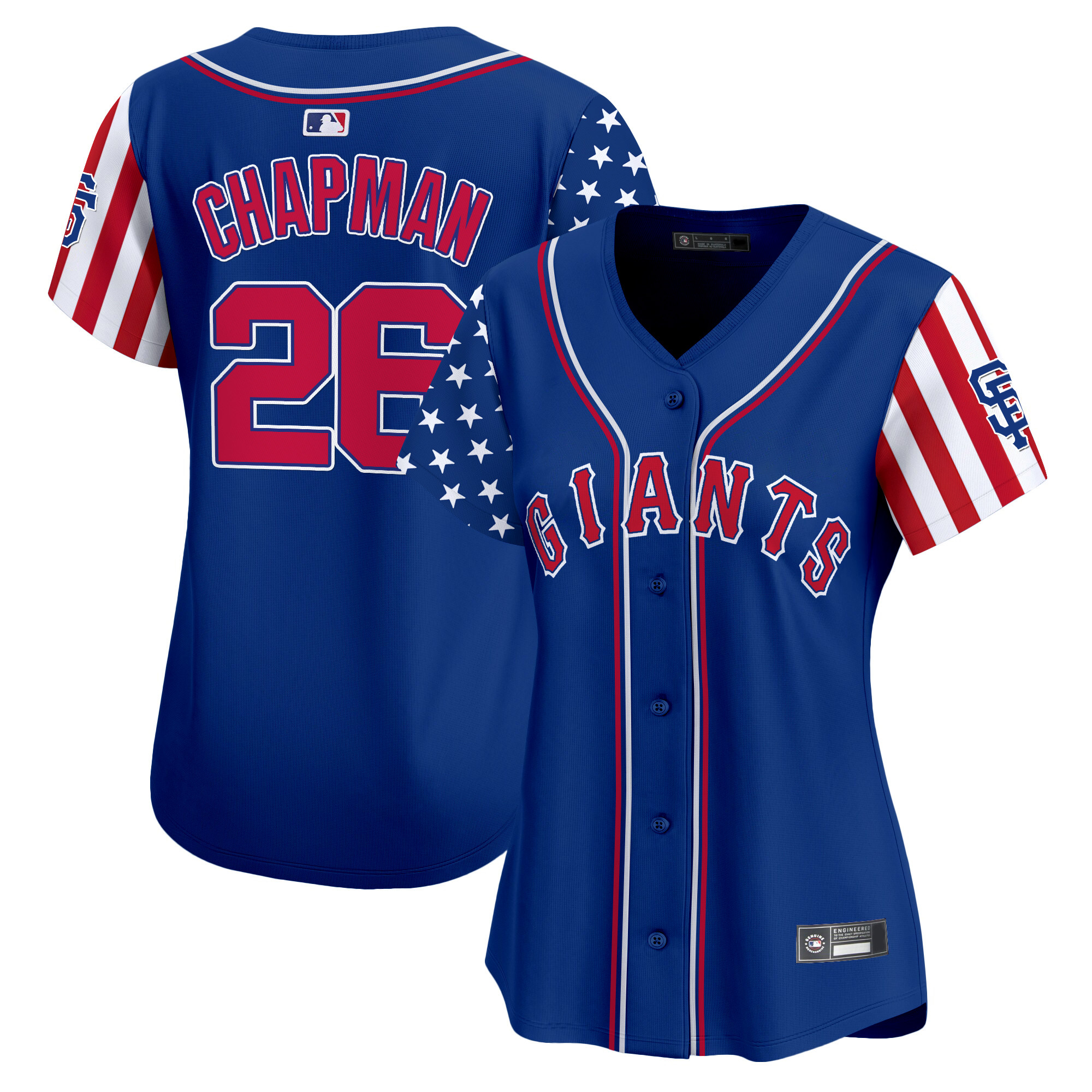 Women's San Francisco Giants 2025 Independence Day Vapor Premier Limited Jersey - All Stitched