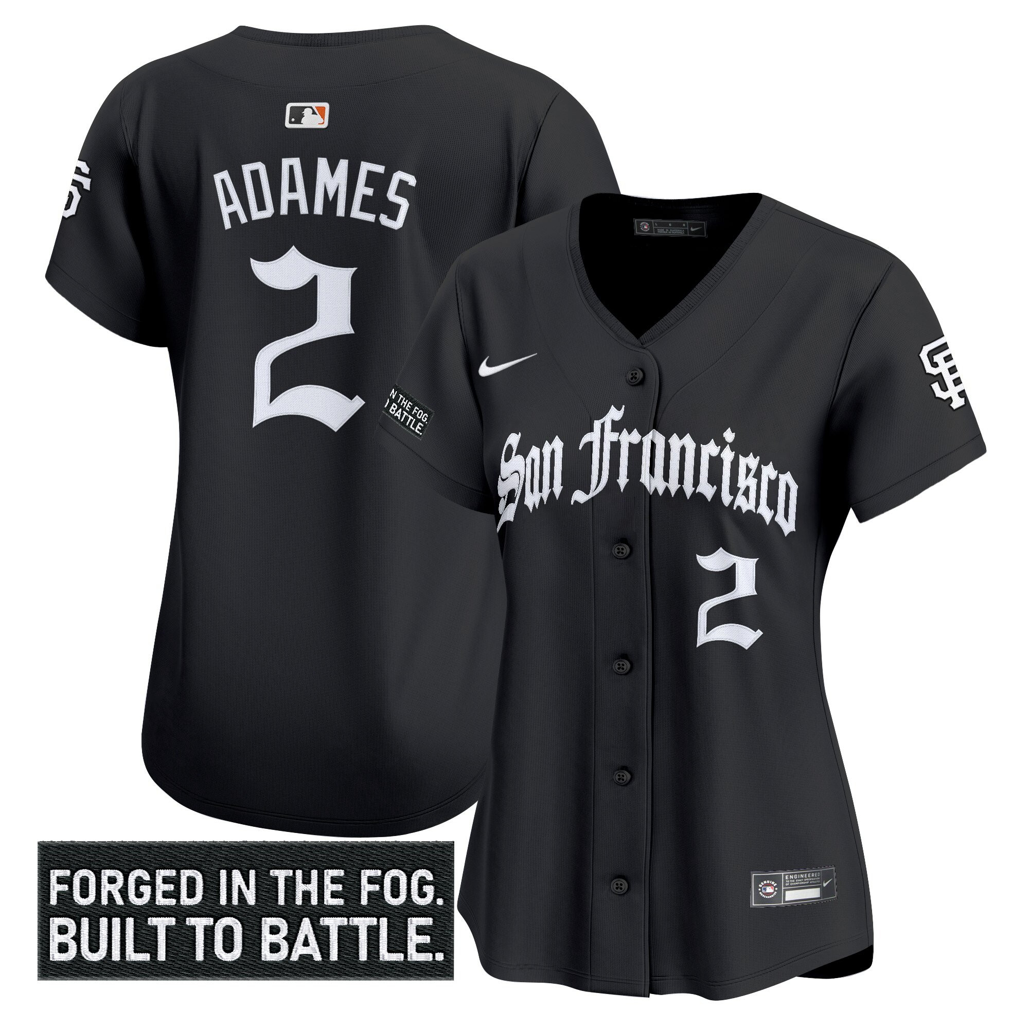 Women's San Francisco Giants 'Gothic Fog Edition' Vapor Premier Limited Jersey - All Stitched