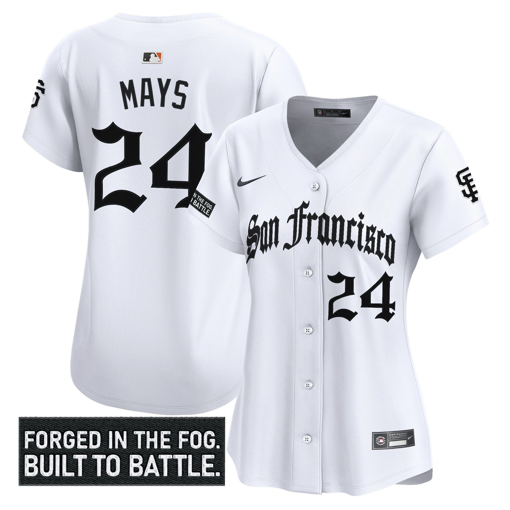 Women's San Francisco Giants 'Gothic Fog Edition' Vapor Premier Limited Jersey - All Stitched