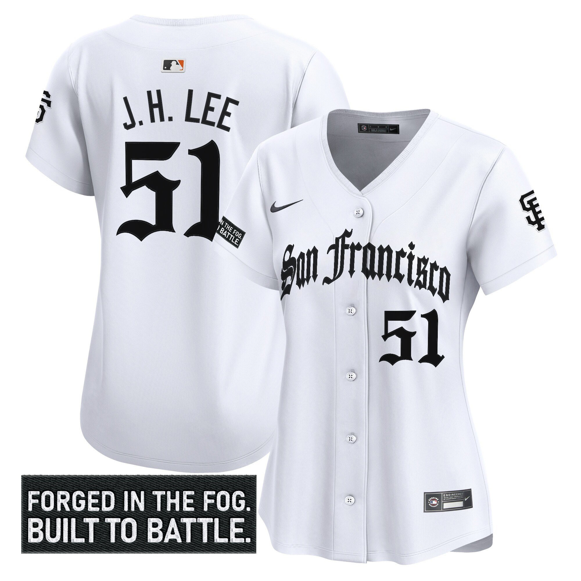 Women's San Francisco Giants 'Gothic Fog Edition' Vapor Premier Limited Jersey - All Stitched