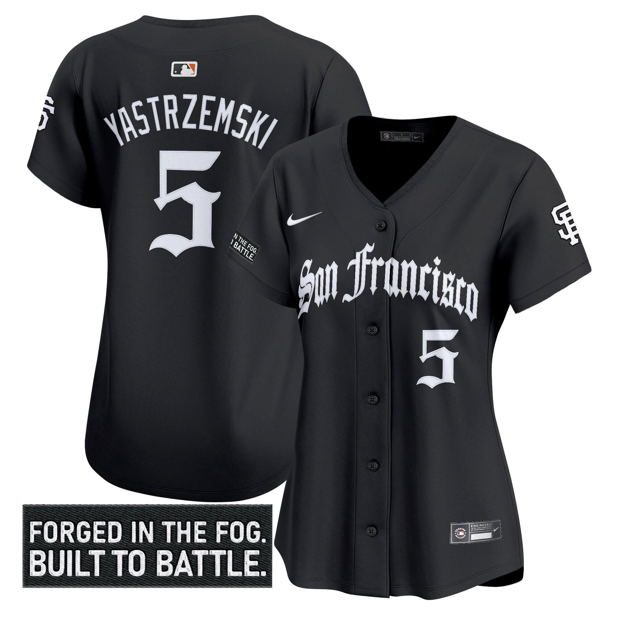 Women's San Francisco Giants 'Gothic Fog Edition' Vapor Premier Limited Jersey - All Stitched