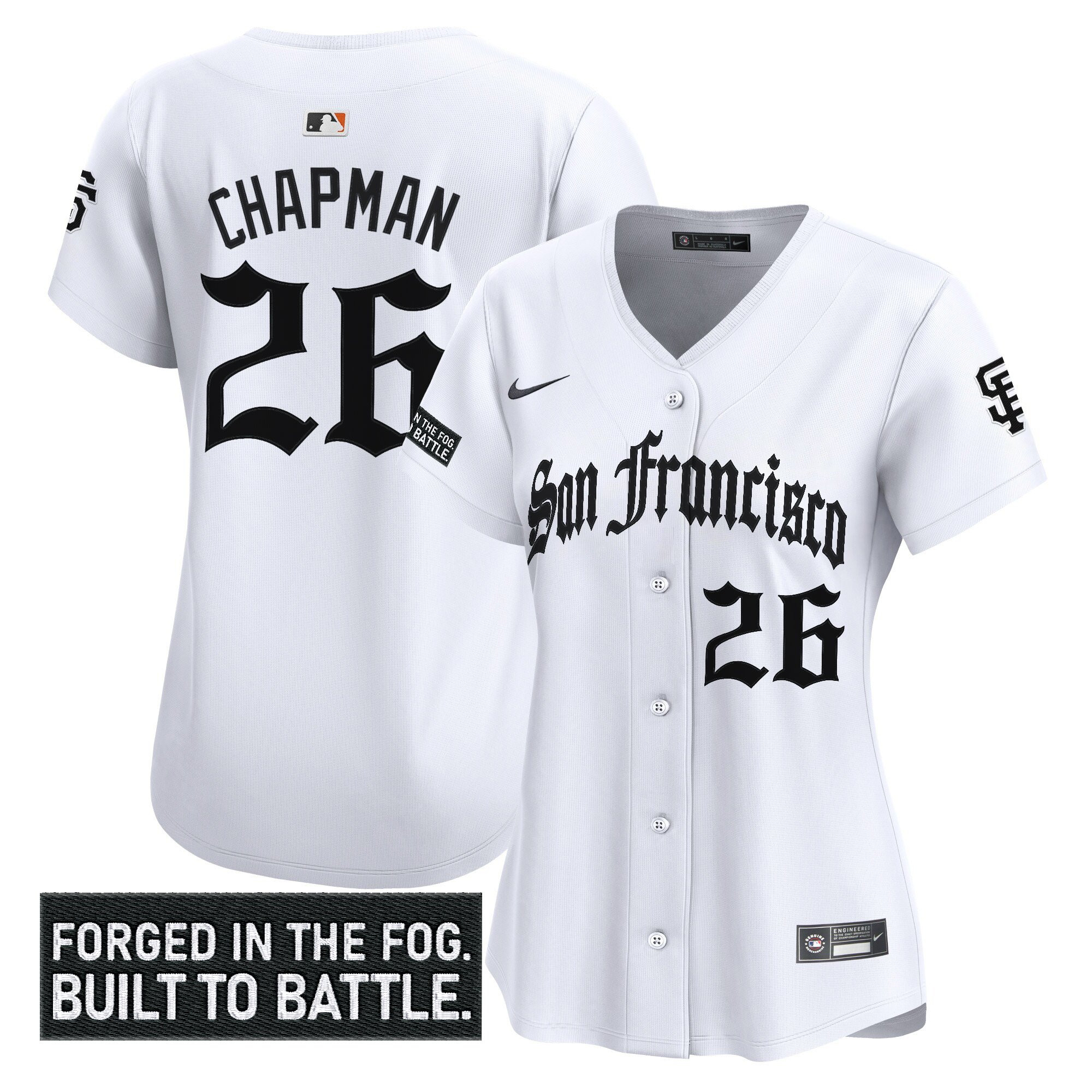 Women's San Francisco Giants 'Gothic Fog Edition' Vapor Premier Limited Jersey - All Stitched