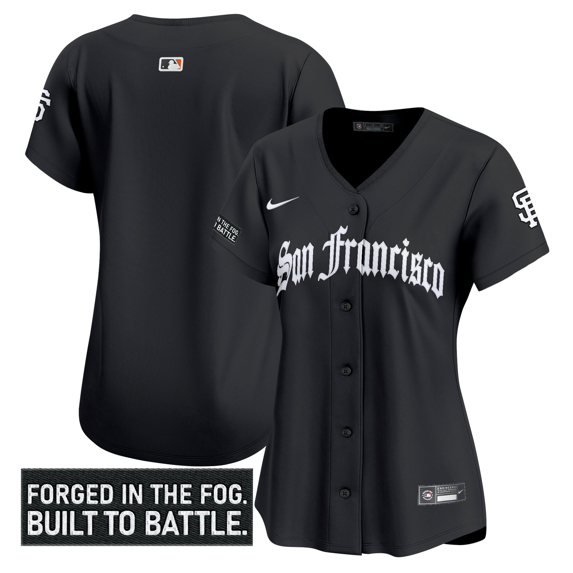 Women's San Francisco Giants 'Gothic Fog Edition' Vapor Premier Limited Jersey - All Stitched
