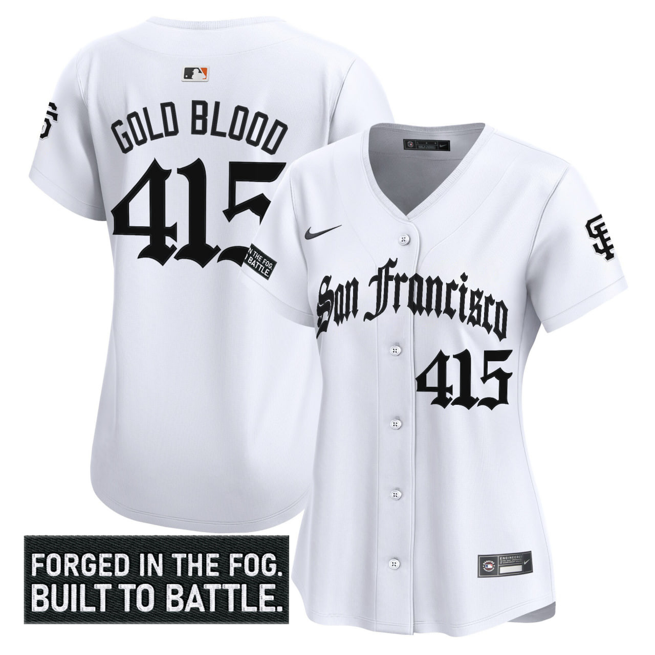 Women's San Francisco Giants 'Gothic Fog Edition' Vapor Premier Limited Jersey - All Stitched