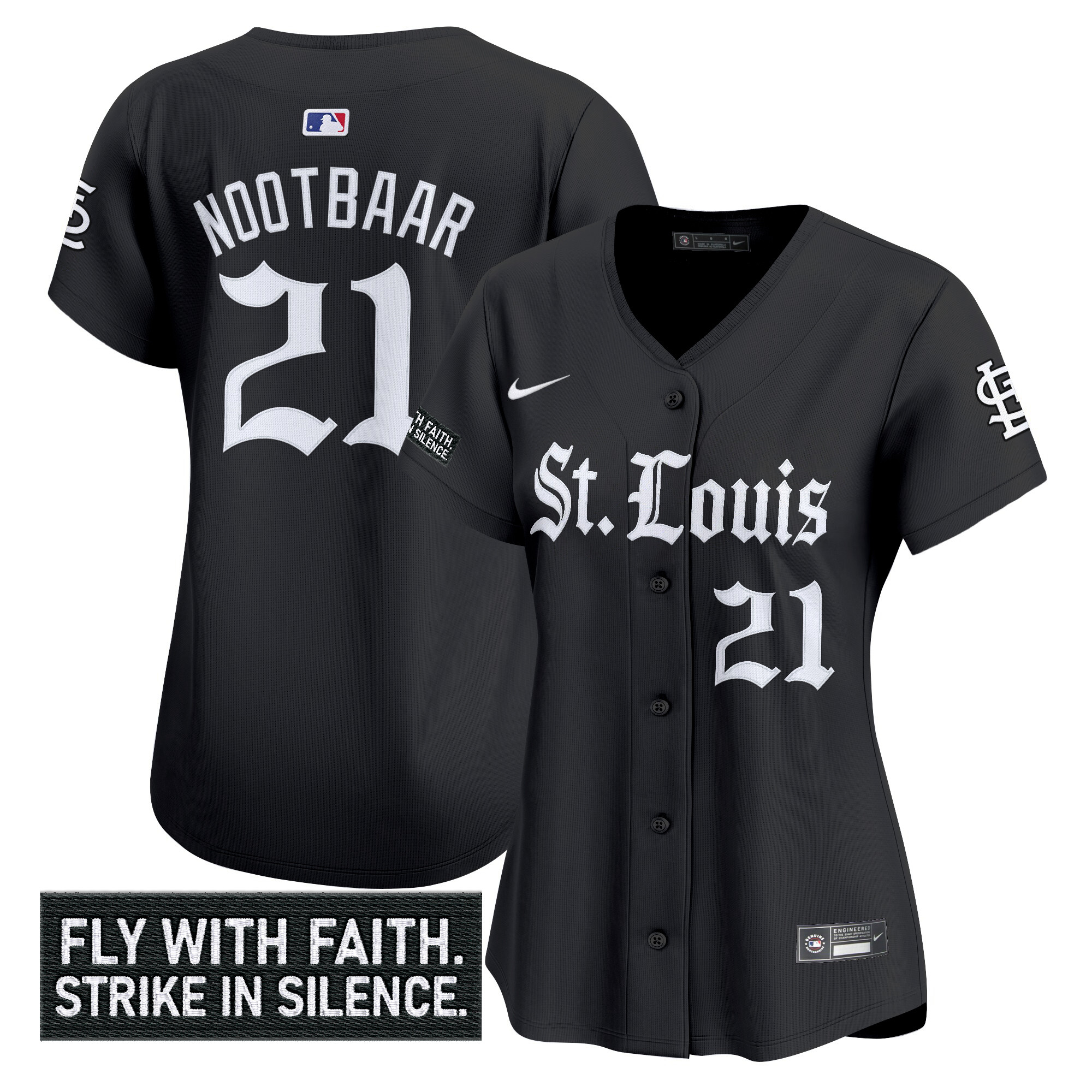 Women's St. Louis Cardinals 'Gothic Legacy Edition' Vapor Premier Limited Jersey - All Stitched