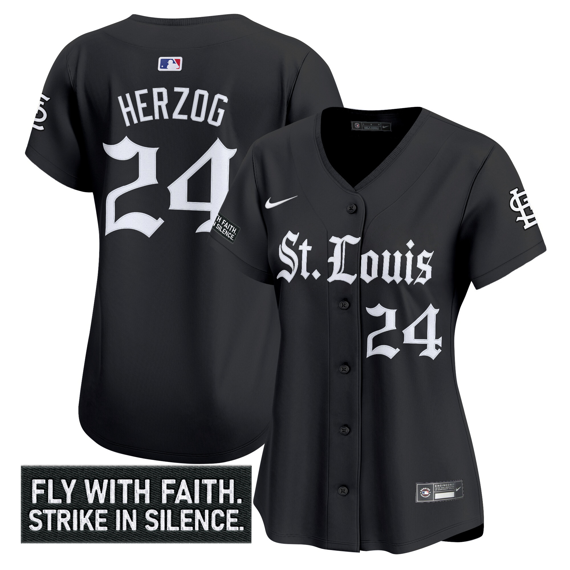 Women's St. Louis Cardinals 'Gothic Legacy Edition' Vapor Premier Limited Jersey - All Stitched