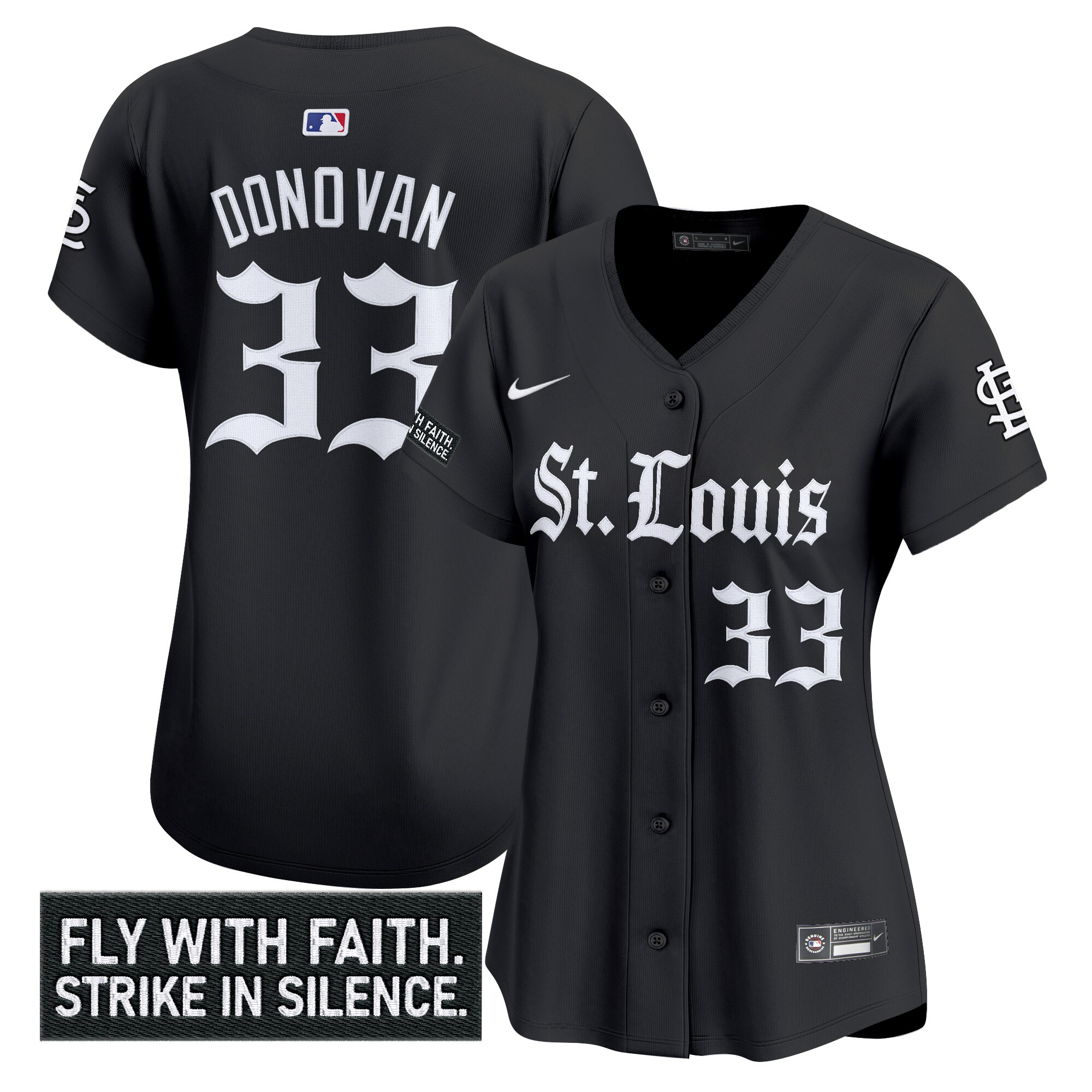 Women's St. Louis Cardinals 'Gothic Legacy Edition' Vapor Premier Limited Jersey - All Stitched