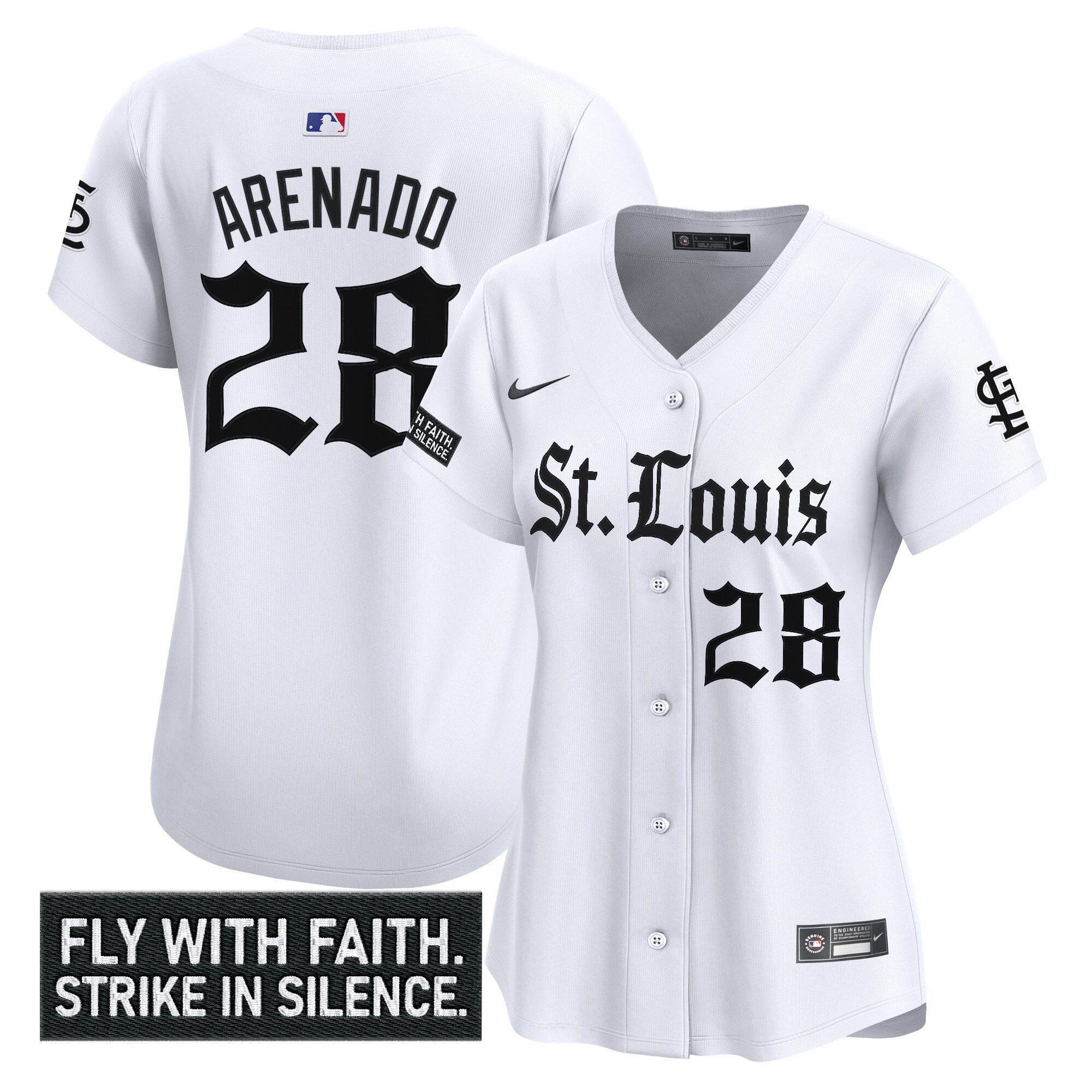 Women's St. Louis Cardinals 'Gothic Legacy Edition' Vapor Premier Limited Jersey - All Stitched