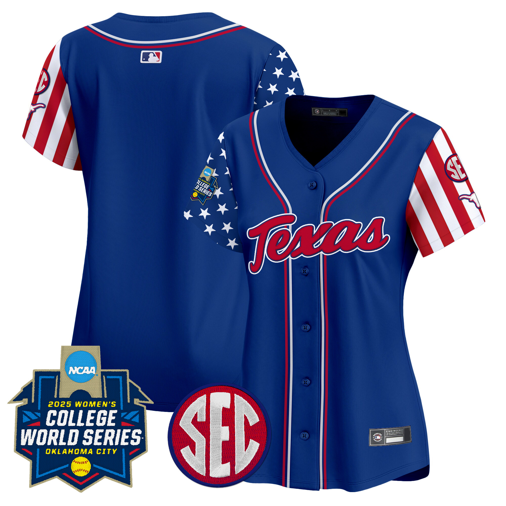 Women's Texas Longhorns Softball 2025 Independence Day Vapor Premier Limited Jersey - All Stitched