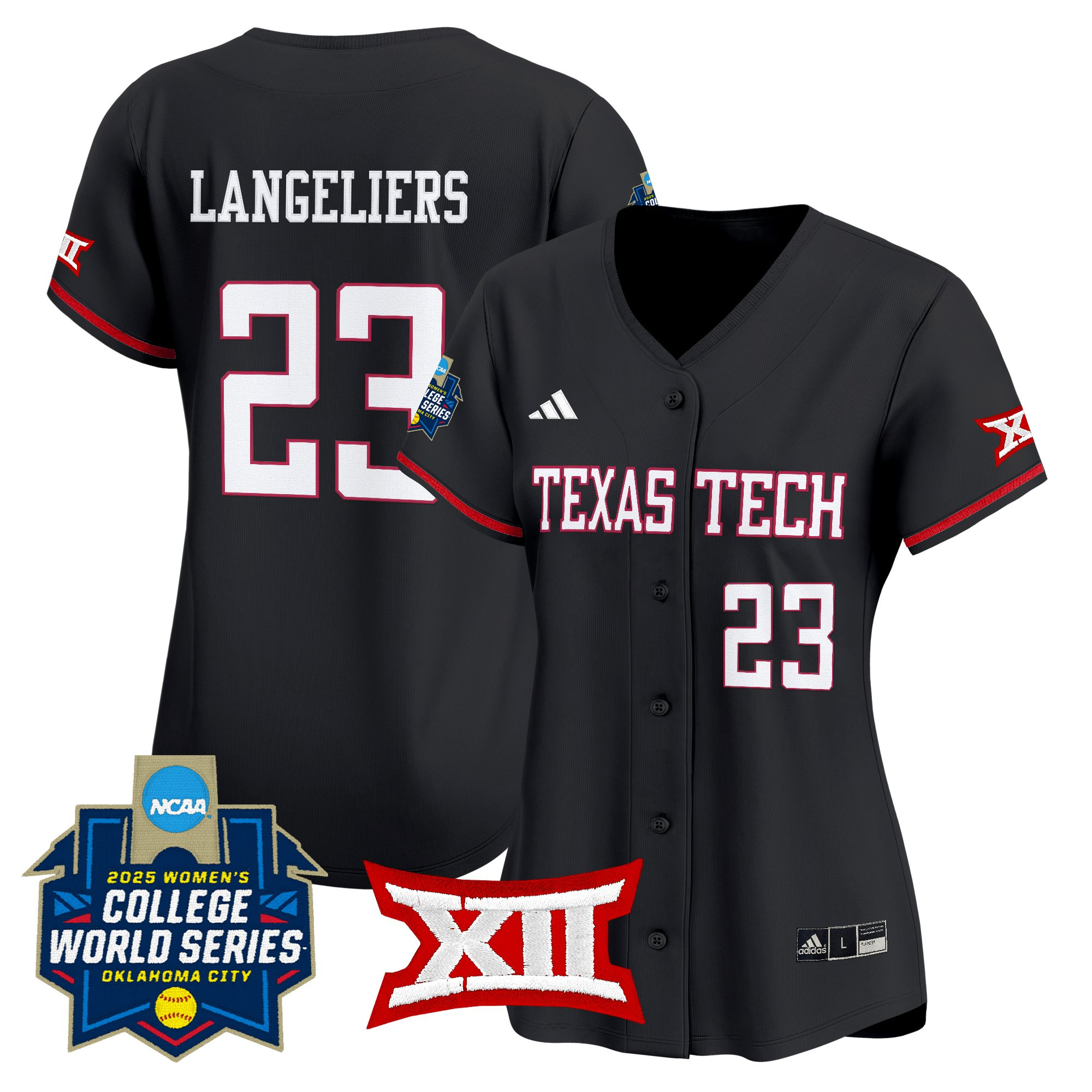 Women's Texas Tech Red Raiders Softball 2025 World Series (WCWS) Vapor Premier Limited Jersey - All Stitched