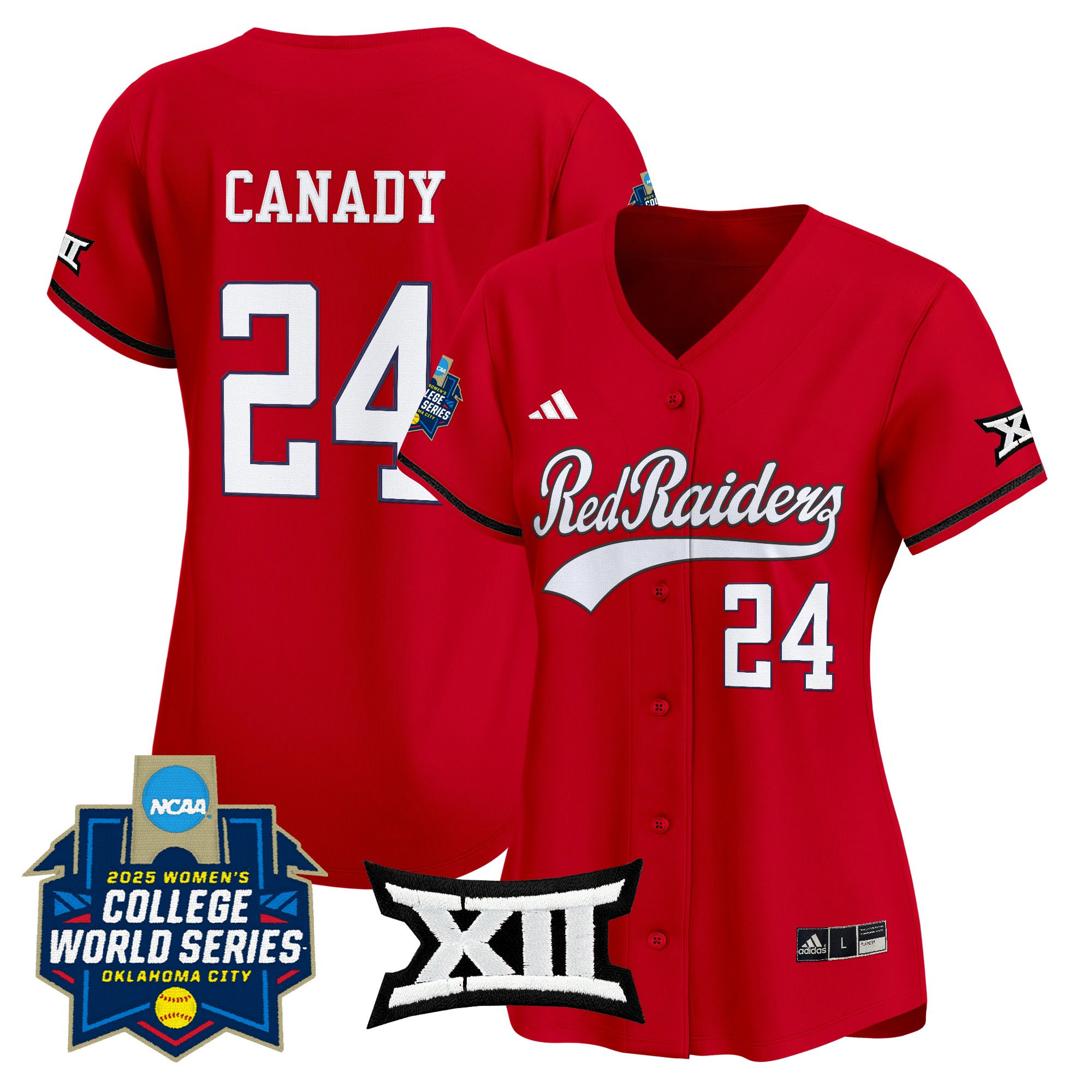 Women's Texas Tech Red Raiders Softball 2025 World Series (WCWS) Vapor Premier Limited Jersey - All Stitched