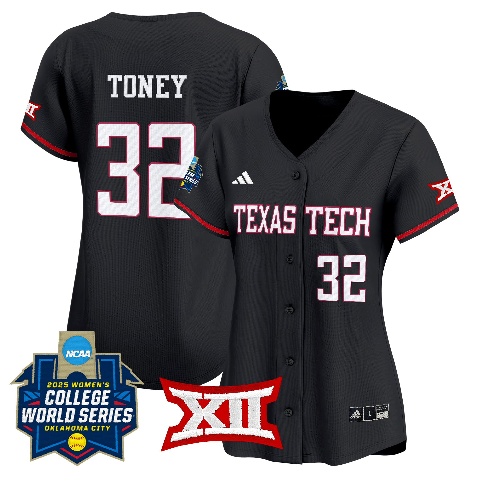 Women's Texas Tech Red Raiders Softball 2025 World Series (WCWS) Vapor Premier Limited Jersey - All Stitched