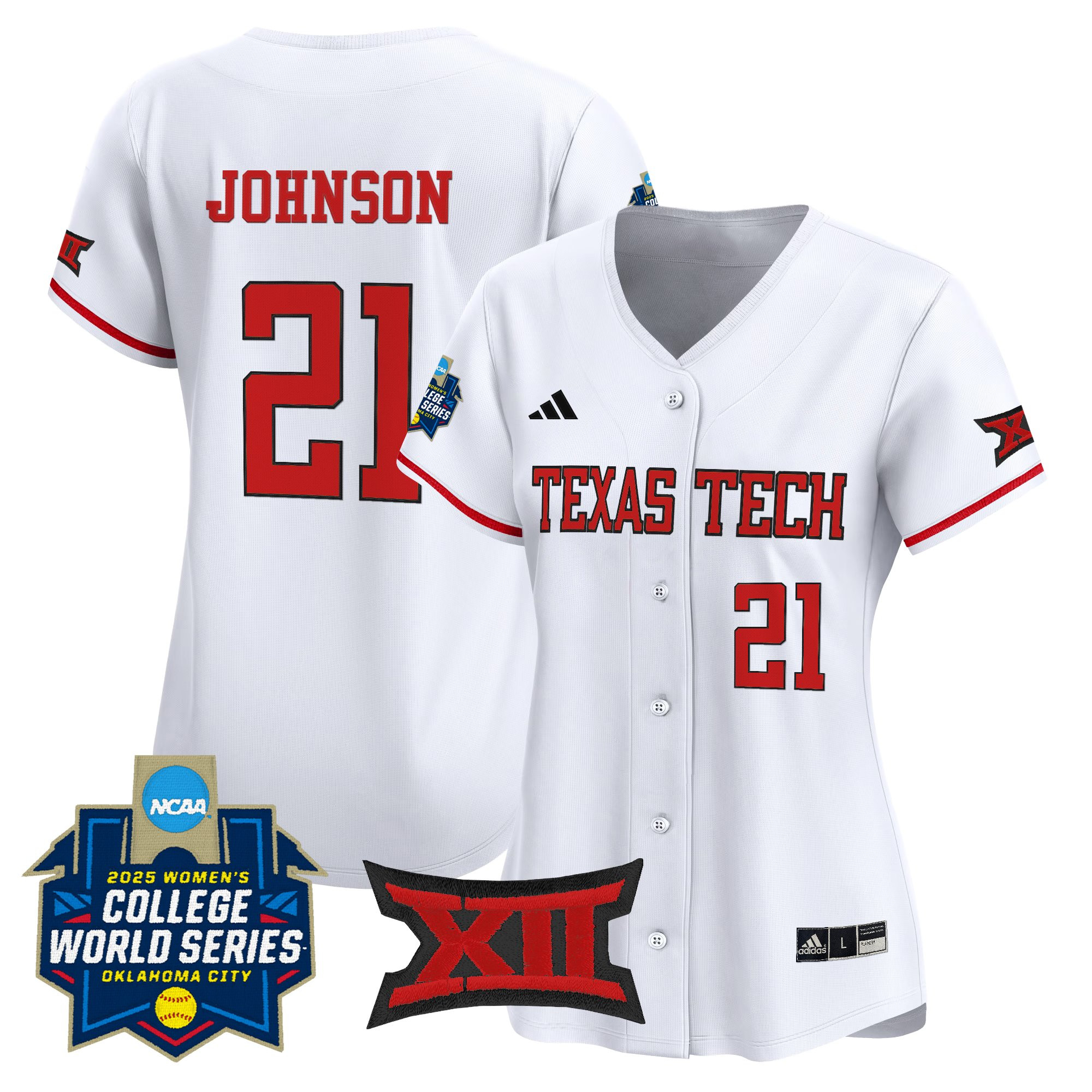 Women's Texas Tech Red Raiders Softball 2025 World Series (WCWS) Vapor Premier Limited Jersey - All Stitched