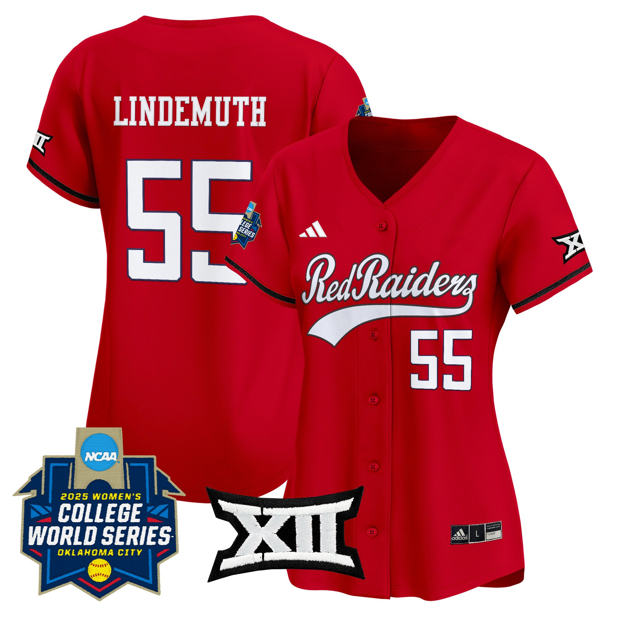Women's Texas Tech Red Raiders Softball 2025 World Series (WCWS) Vapor Premier Limited Jersey - All Stitched