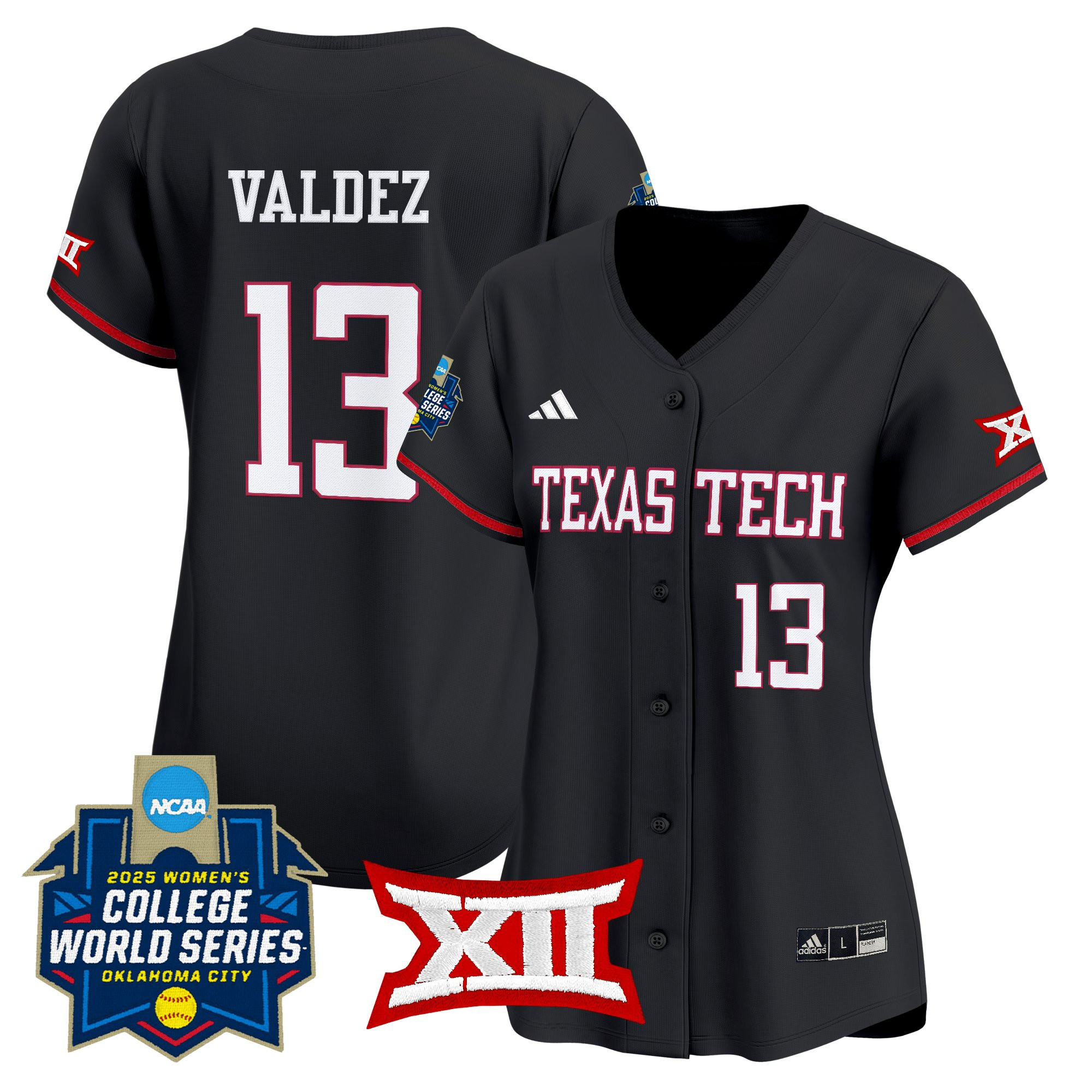 Women's Texas Tech Red Raiders Softball 2025 World Series (WCWS) Vapor Premier Limited Jersey - All Stitched