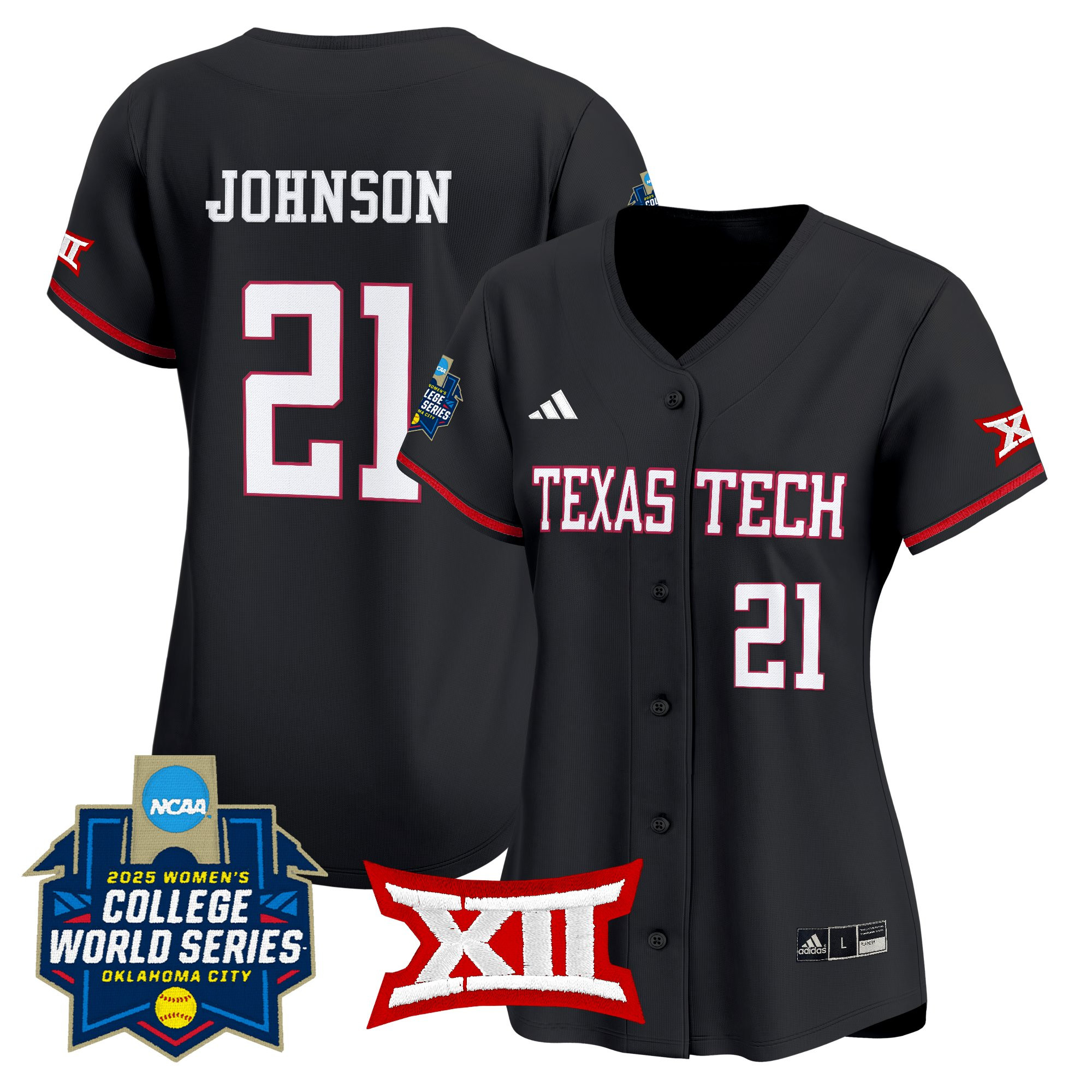 Women's Texas Tech Red Raiders Softball 2025 World Series (WCWS) Vapor Premier Limited Jersey - All Stitched