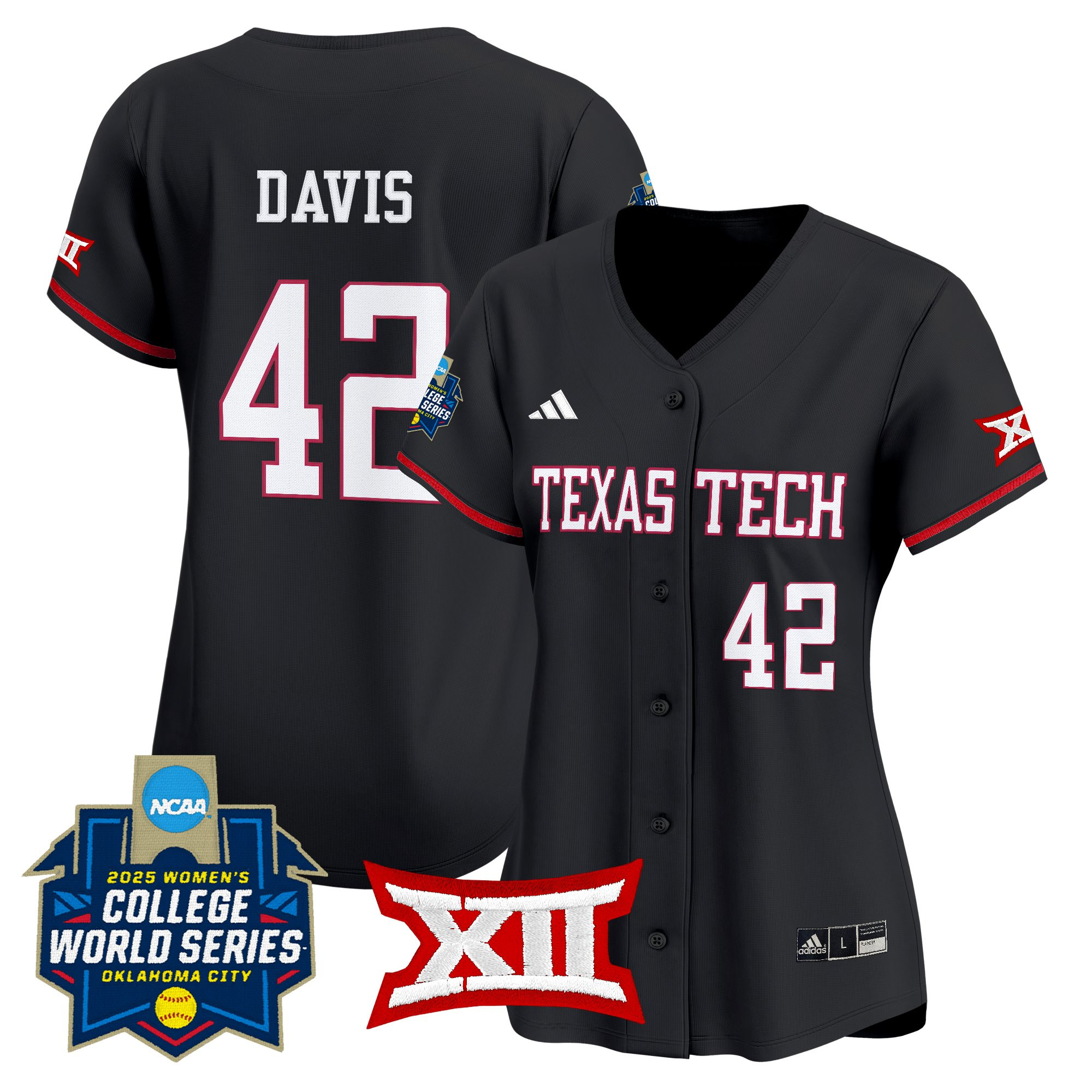 Women's Texas Tech Red Raiders Softball 2025 World Series (WCWS) Vapor Premier Limited Jersey - All Stitched