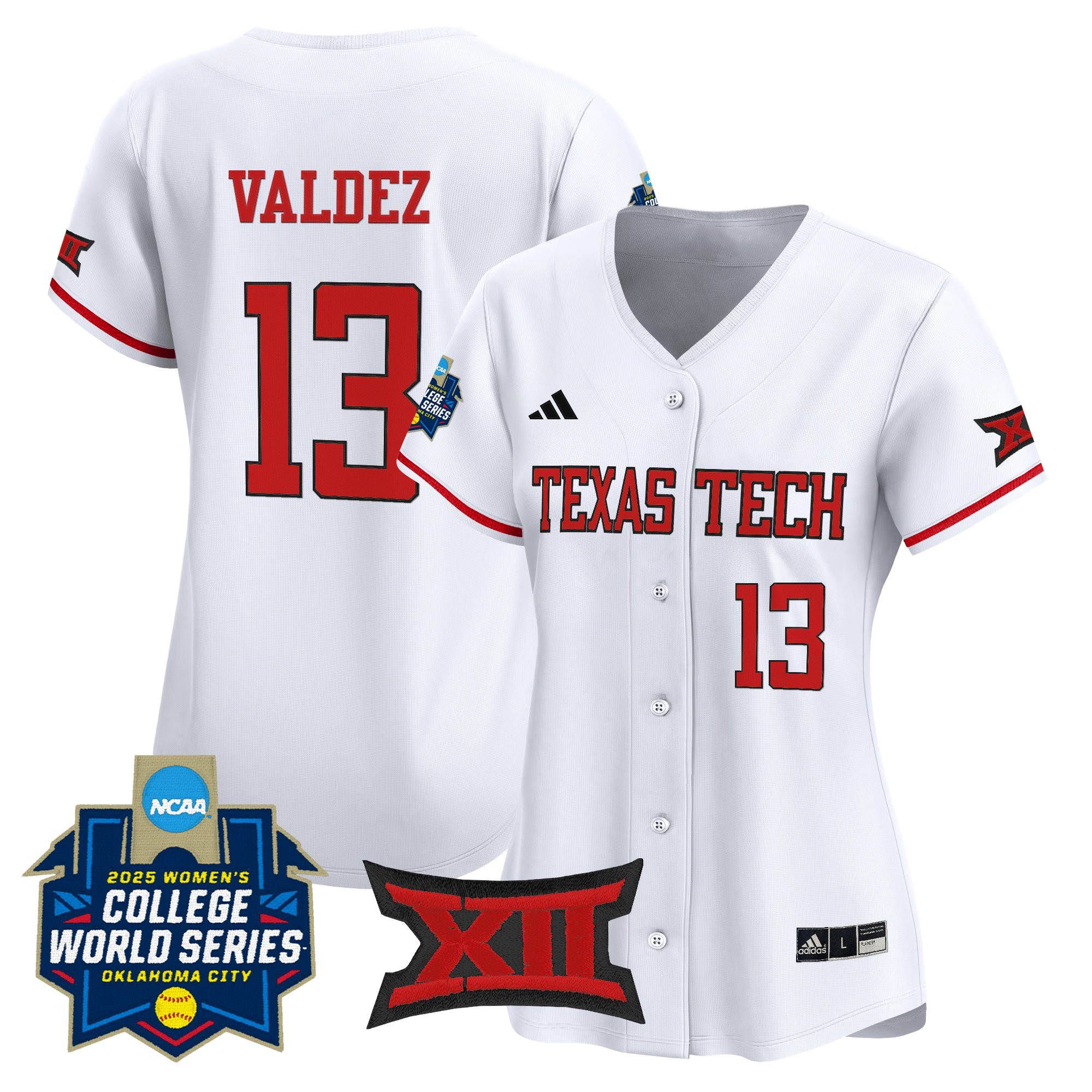 Women's Texas Tech Red Raiders Softball 2025 World Series (WCWS) Vapor Premier Limited Jersey - All Stitched