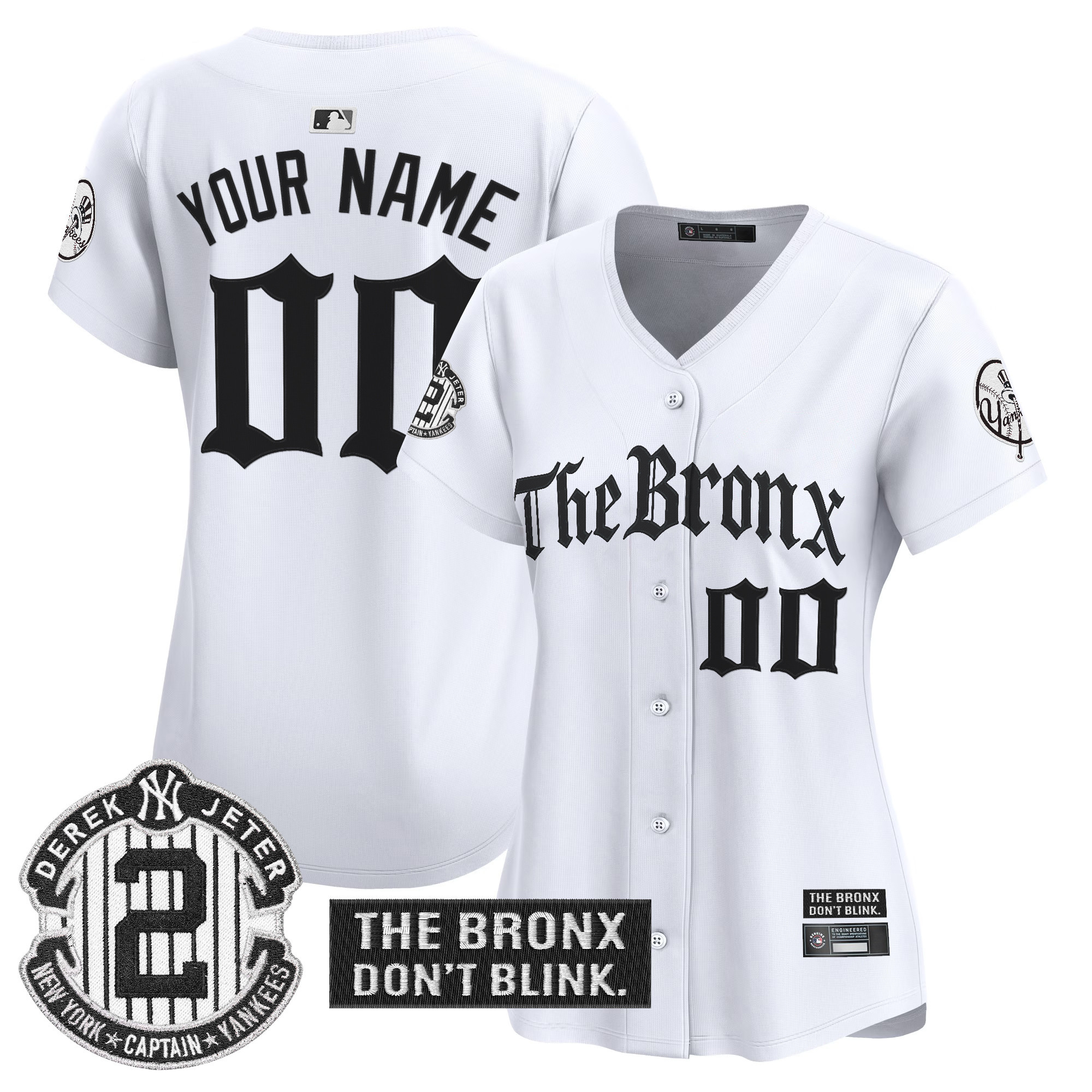 Yankees 'The Bronx - Gothic Ink Drop Edition' Vapor Premier Limited Custom Jersey - All Stitched