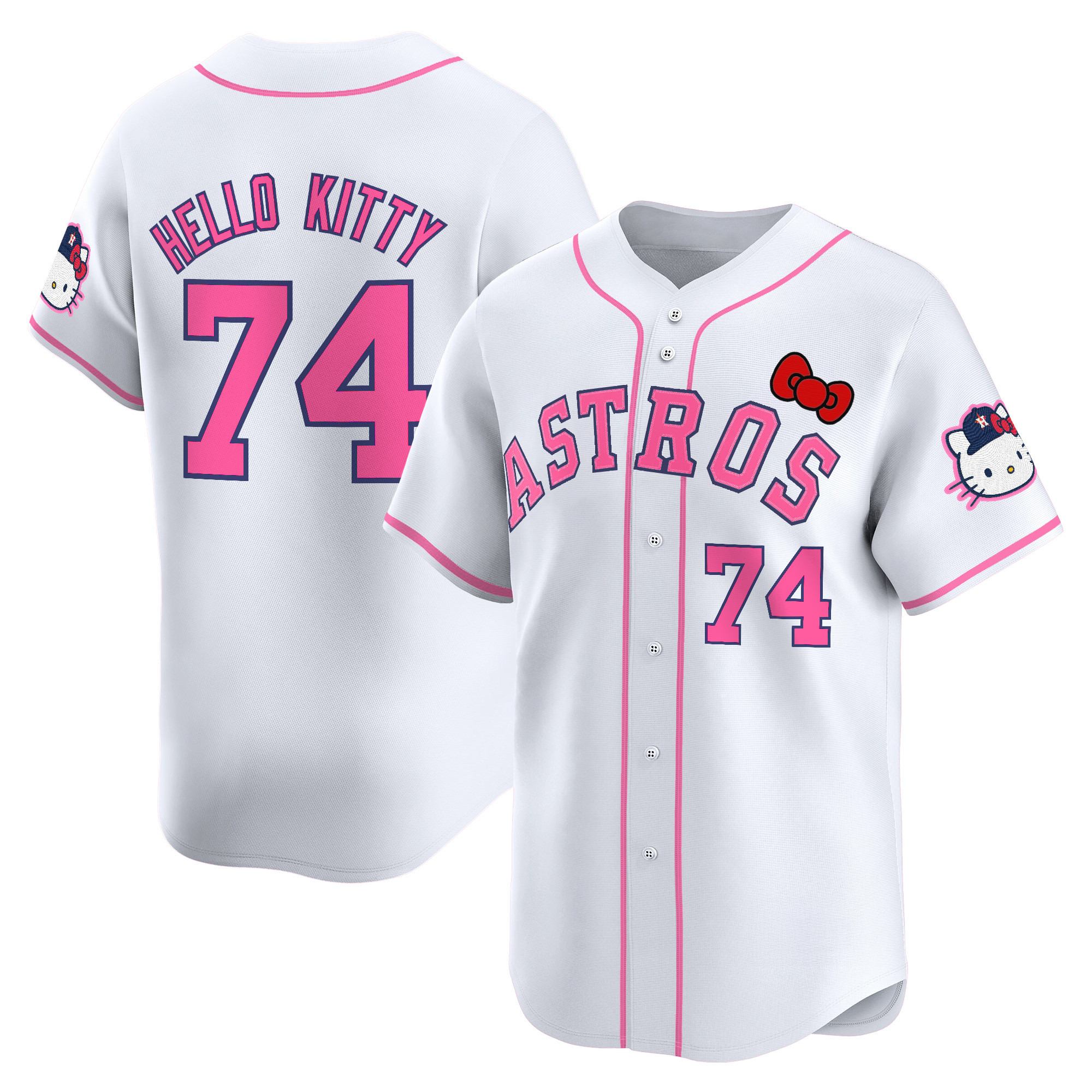 Youth's Houston Astros Hello Kitty Vapor Premier Limited Jersey V2 - All Stitched
