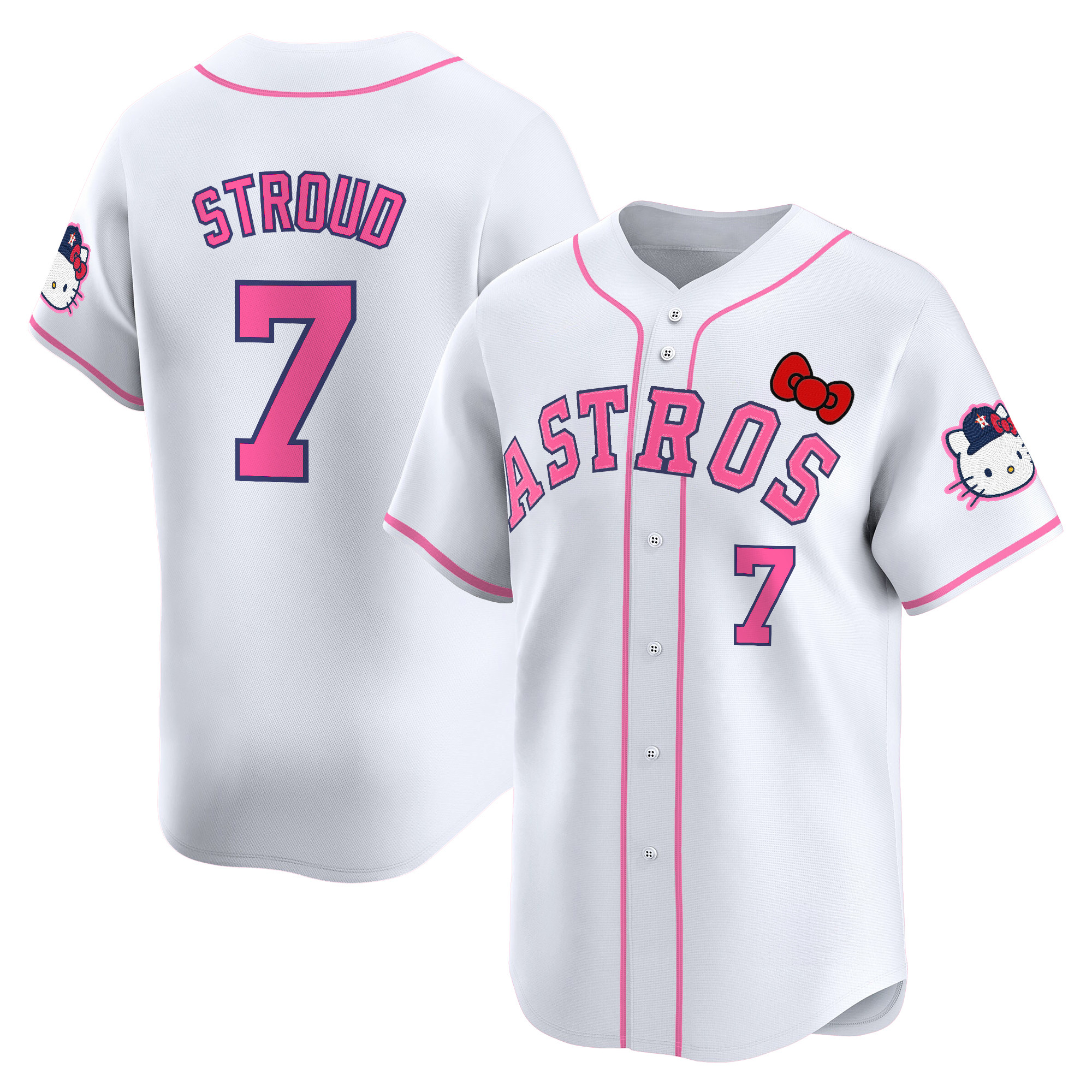 Youth's Houston Astros Hello Kitty Vapor Premier Limited Jersey V2 - All Stitched