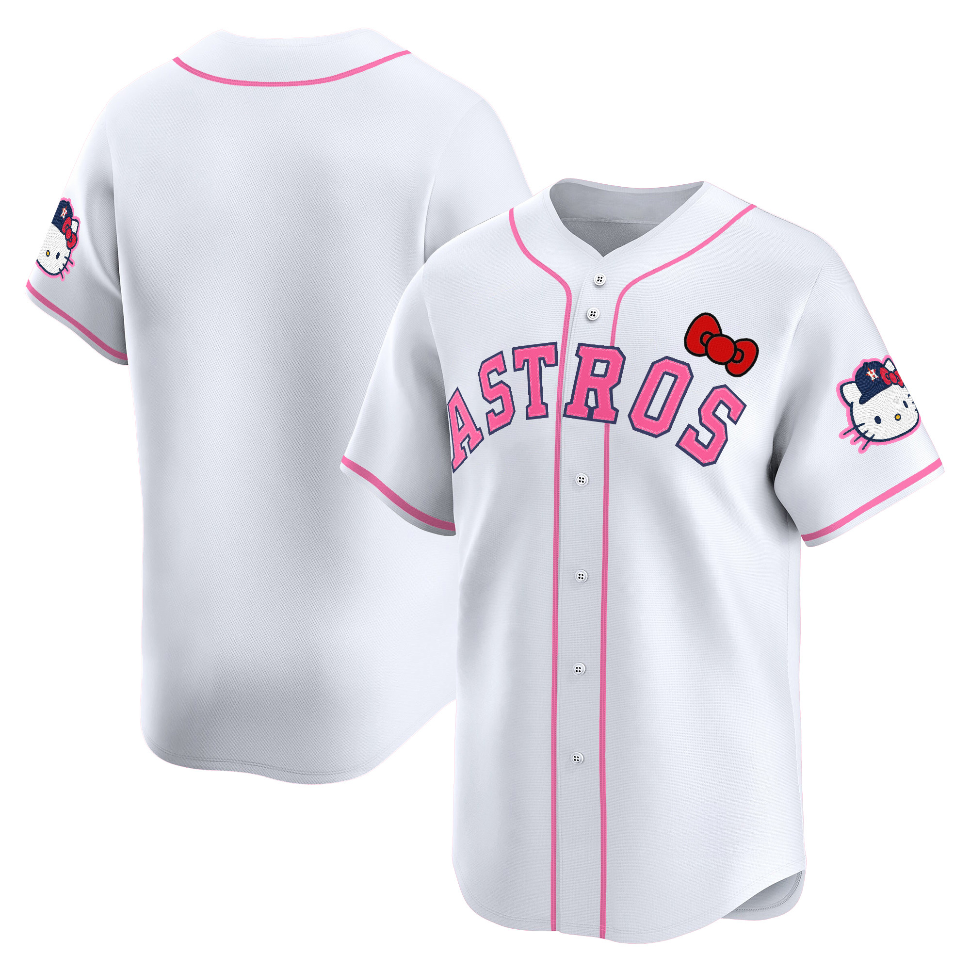 Youth's Houston Astros Hello Kitty Vapor Premier Limited Jersey V2 - All Stitched