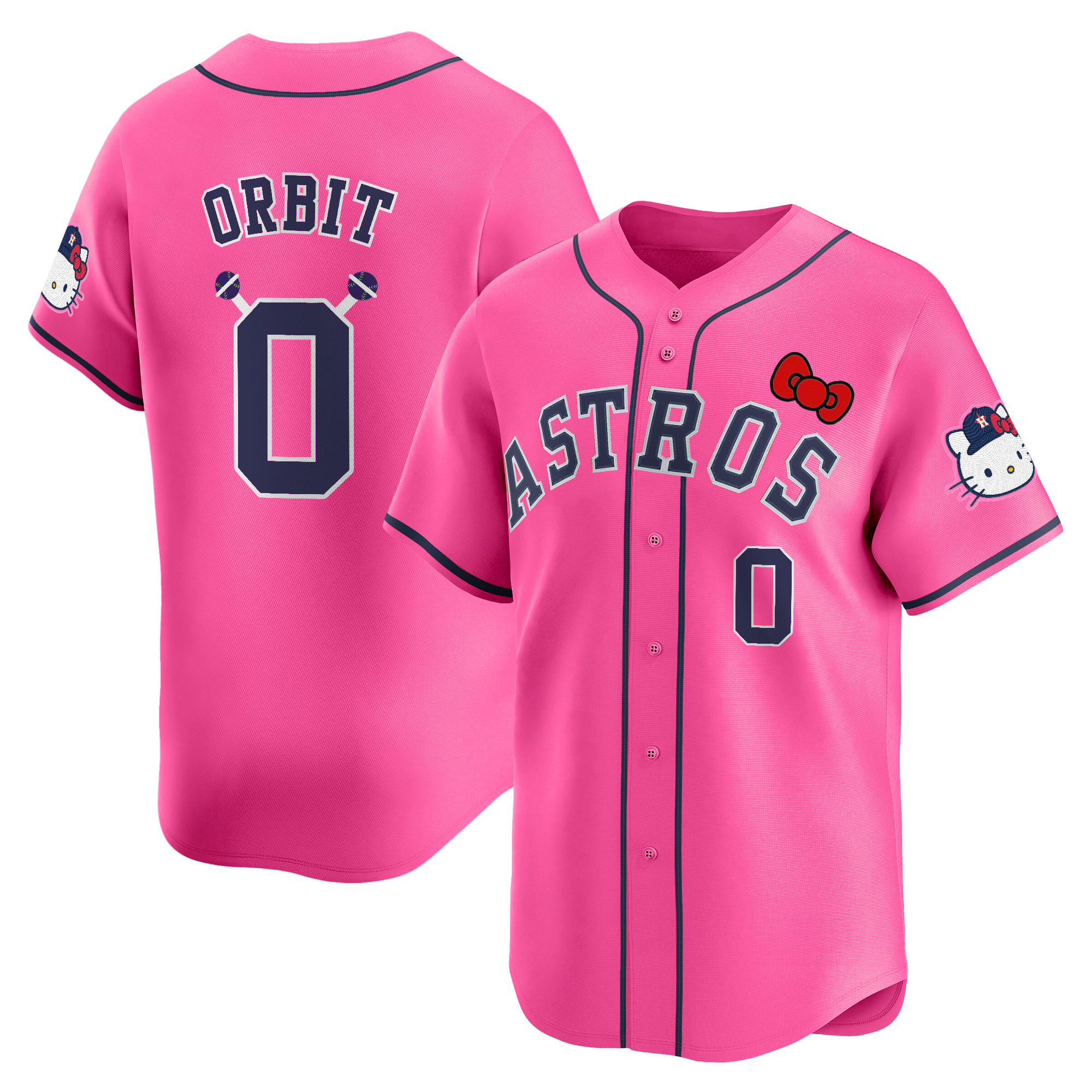 Youth's Houston Astros Hello Kitty Vapor Premier Limited Jersey V2 - All Stitched