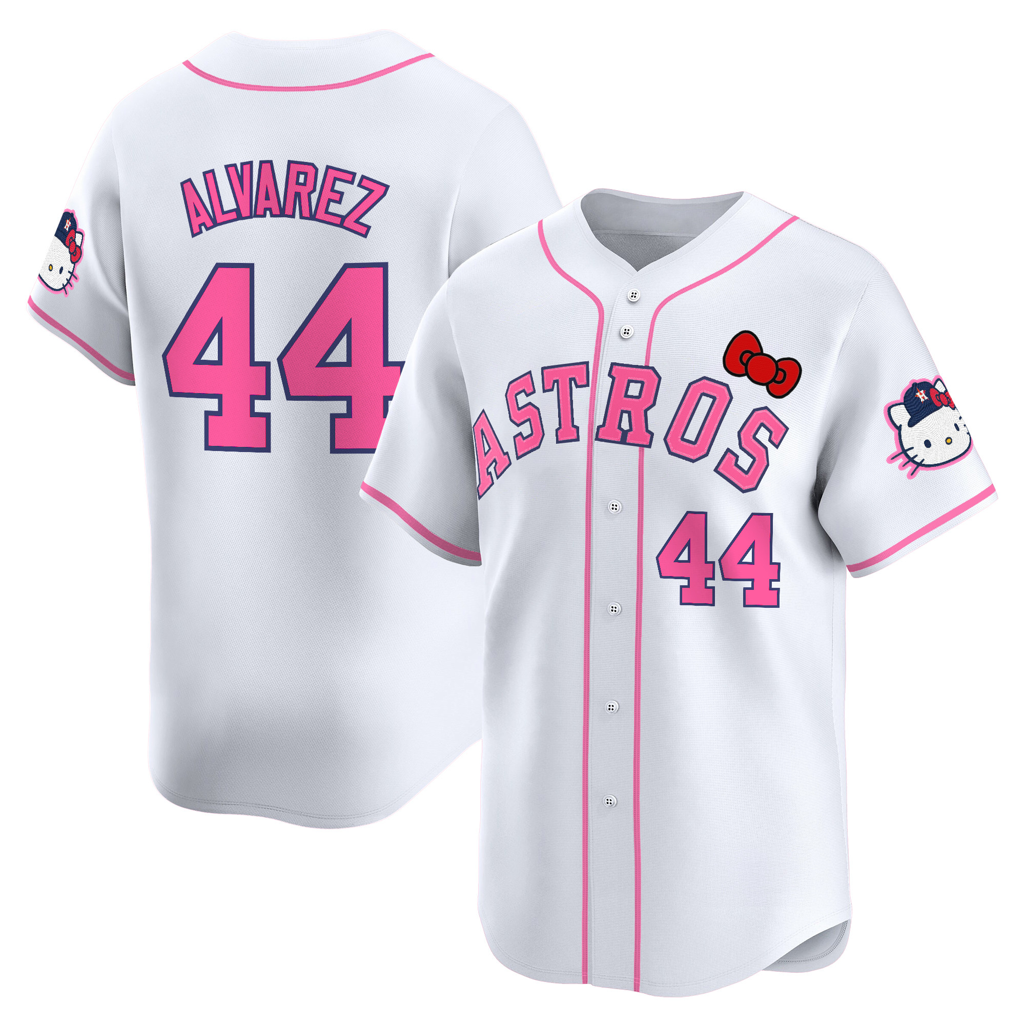 Youth's Houston Astros Hello Kitty Vapor Premier Limited Jersey V2 - All Stitched