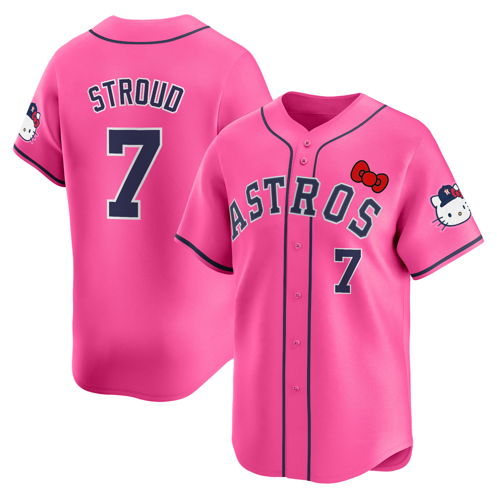 Youth's Houston Astros Hello Kitty Vapor Premier Limited Jersey V2 - All Stitched