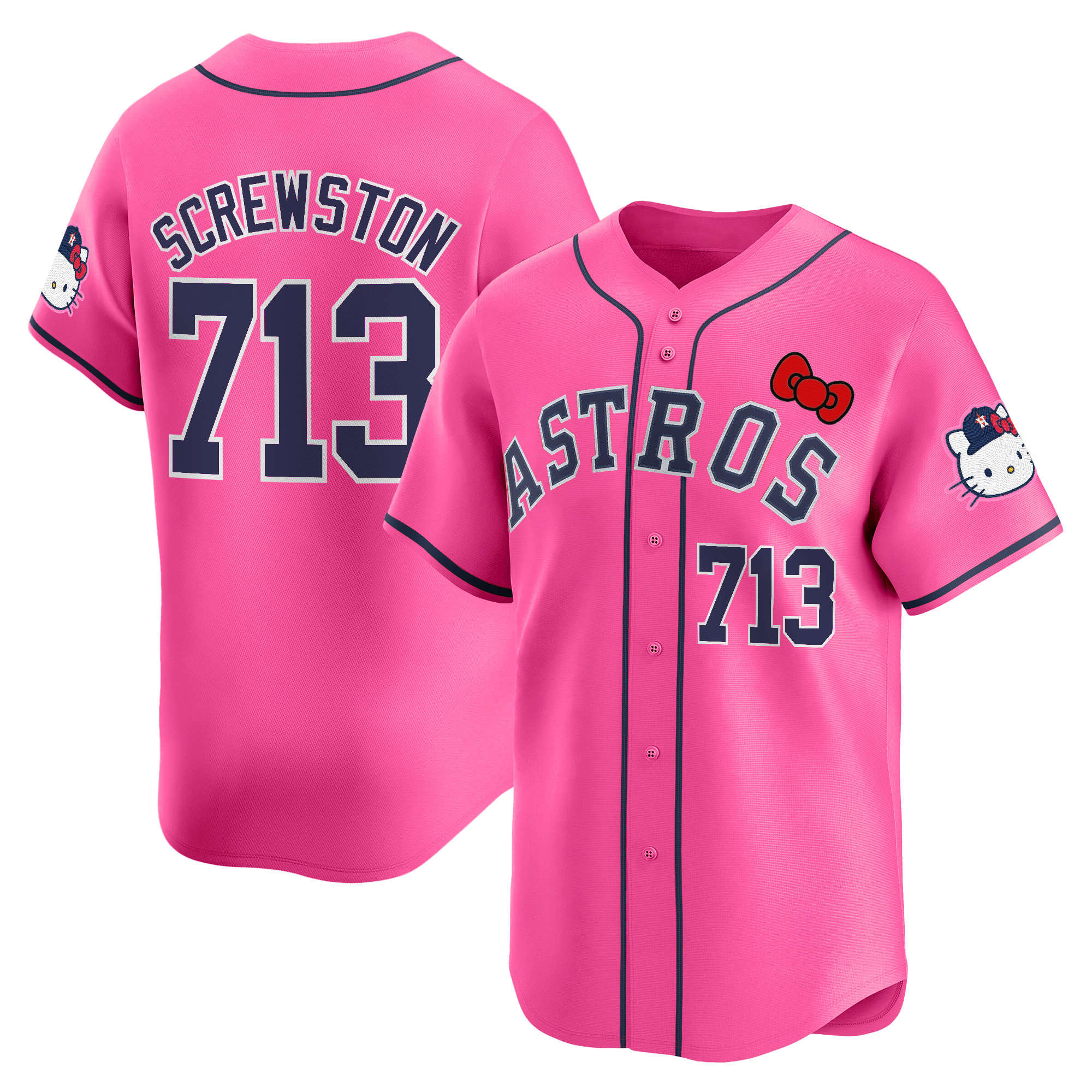 Youth's Houston Astros Hello Kitty Vapor Premier Limited Jersey V2 - All Stitched