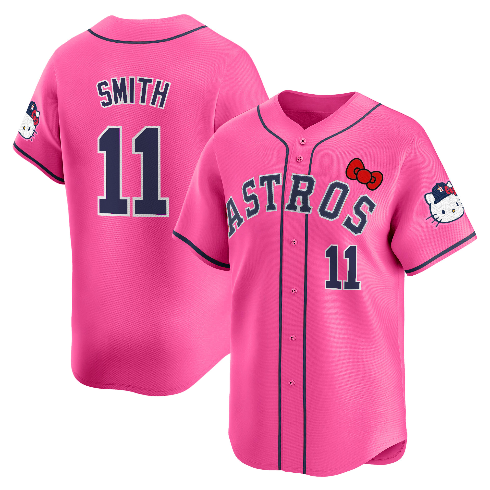 Youth's Houston Astros Hello Kitty Vapor Premier Limited Jersey V2 - All Stitched