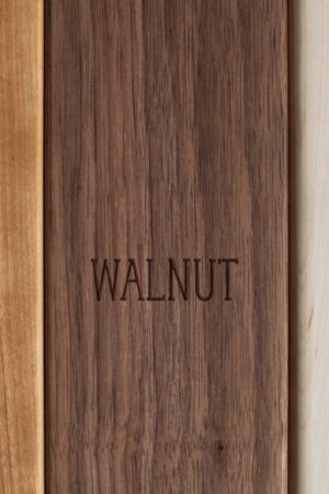 Premium Farmhouse Cutting Board Solid Cherry Wood, Organic Finish, No Glue, with Handle