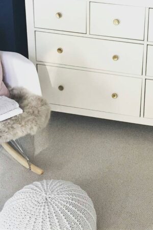 Cozy Knitted Footstool A Scandinavian Haven for Your Little One's Room