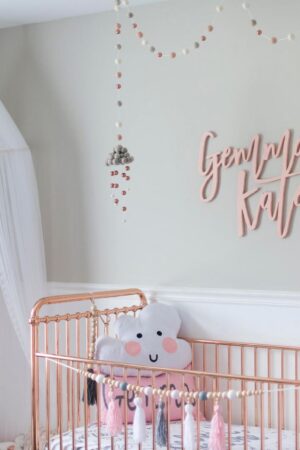 Personalized Wooden Nursery Name Sign A Cherished Keepsake for Your Little One's Abode