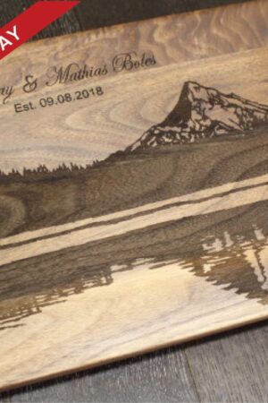 Personalized Mountain Cutting Board Engrave Your Memories on a Culinary Canvas