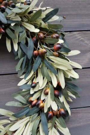 Enliven Your Abode with Our Timeless Faux Olive Wreath A Year-Round Touch of Nature's Elegance