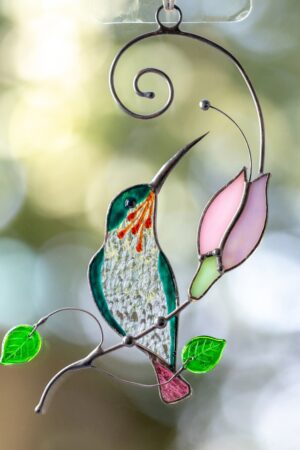 Captivating Stained Glass Hummingbird Haven A Symphony of Light and Nature