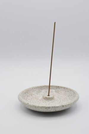 Speckled Serenity Ceramic Incense Burner for Tranquil Ambiance