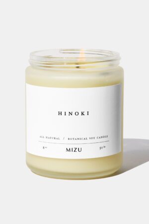 Invigorating Citrus and Woodsy Escape HINOKI Essential Oil Candle - Awaken Your Senses