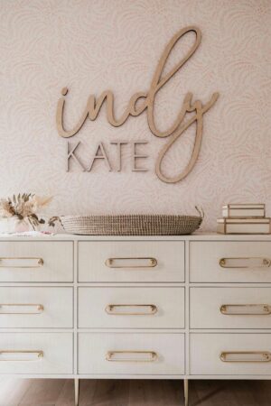 Personalized Wooden Nursery Name Sign A Cherished Keepsake for Your Little One's Abode